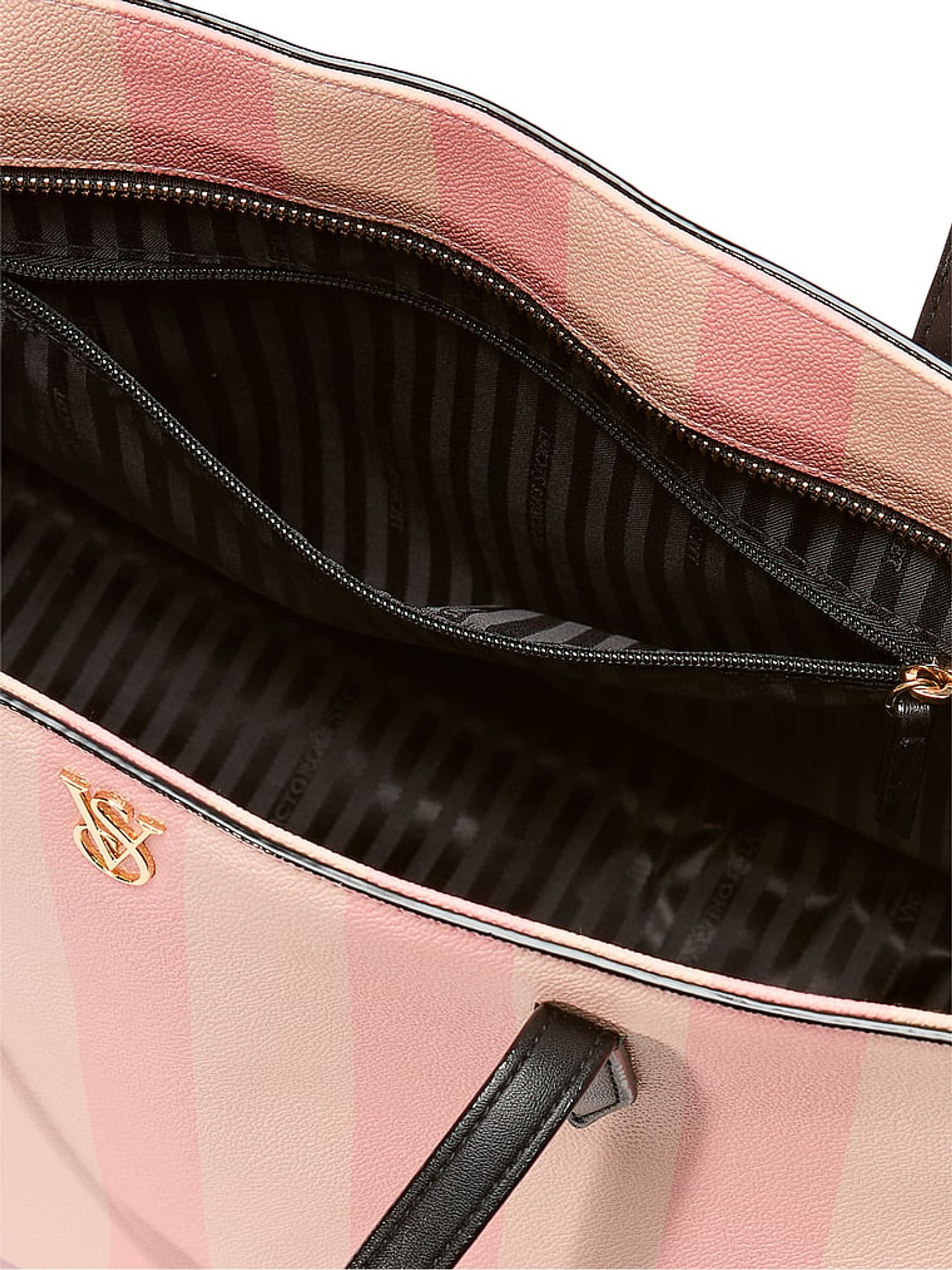 Victoria secret striped tote bag on sale