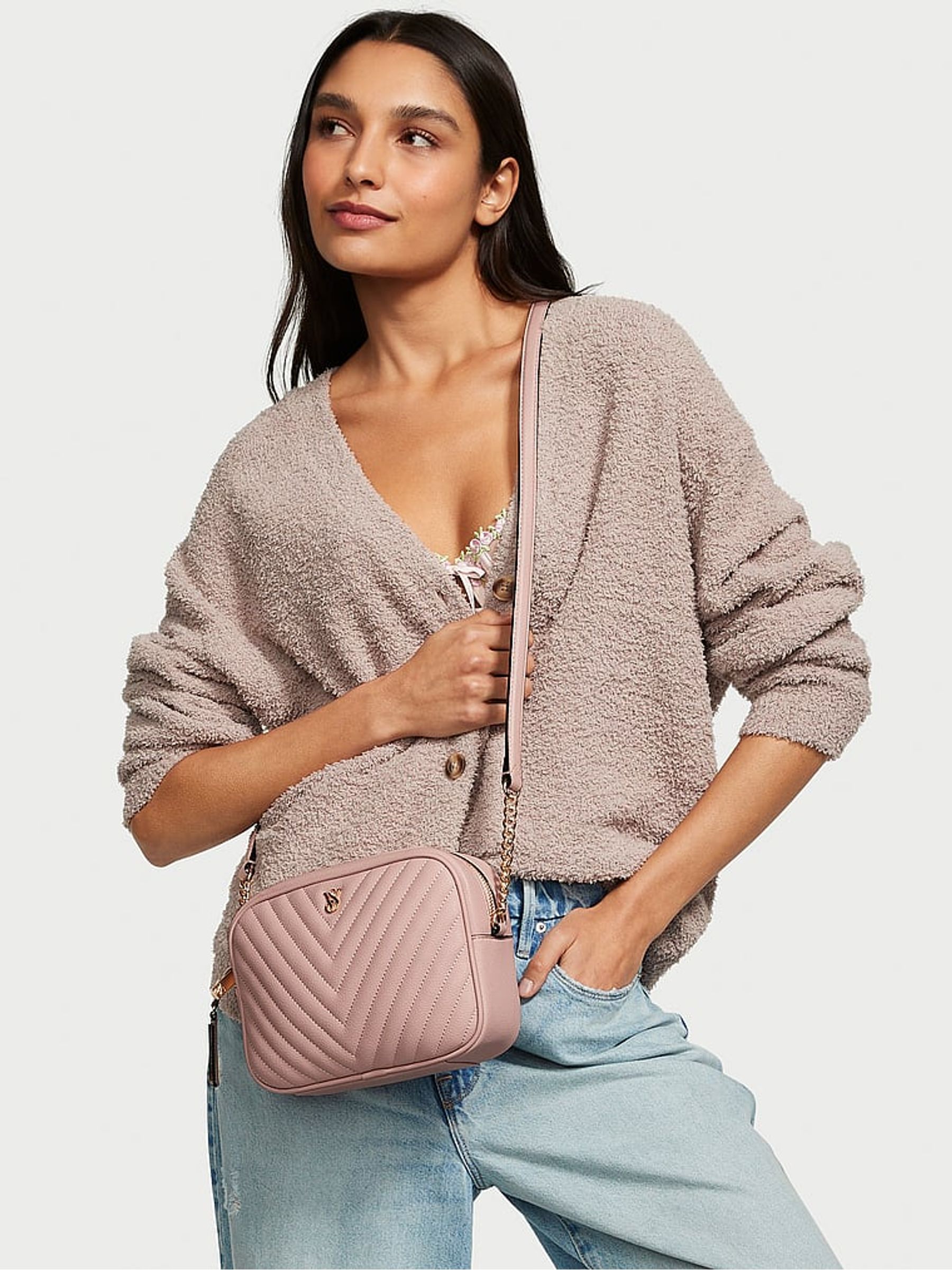 Blush pink crossbody bag sale