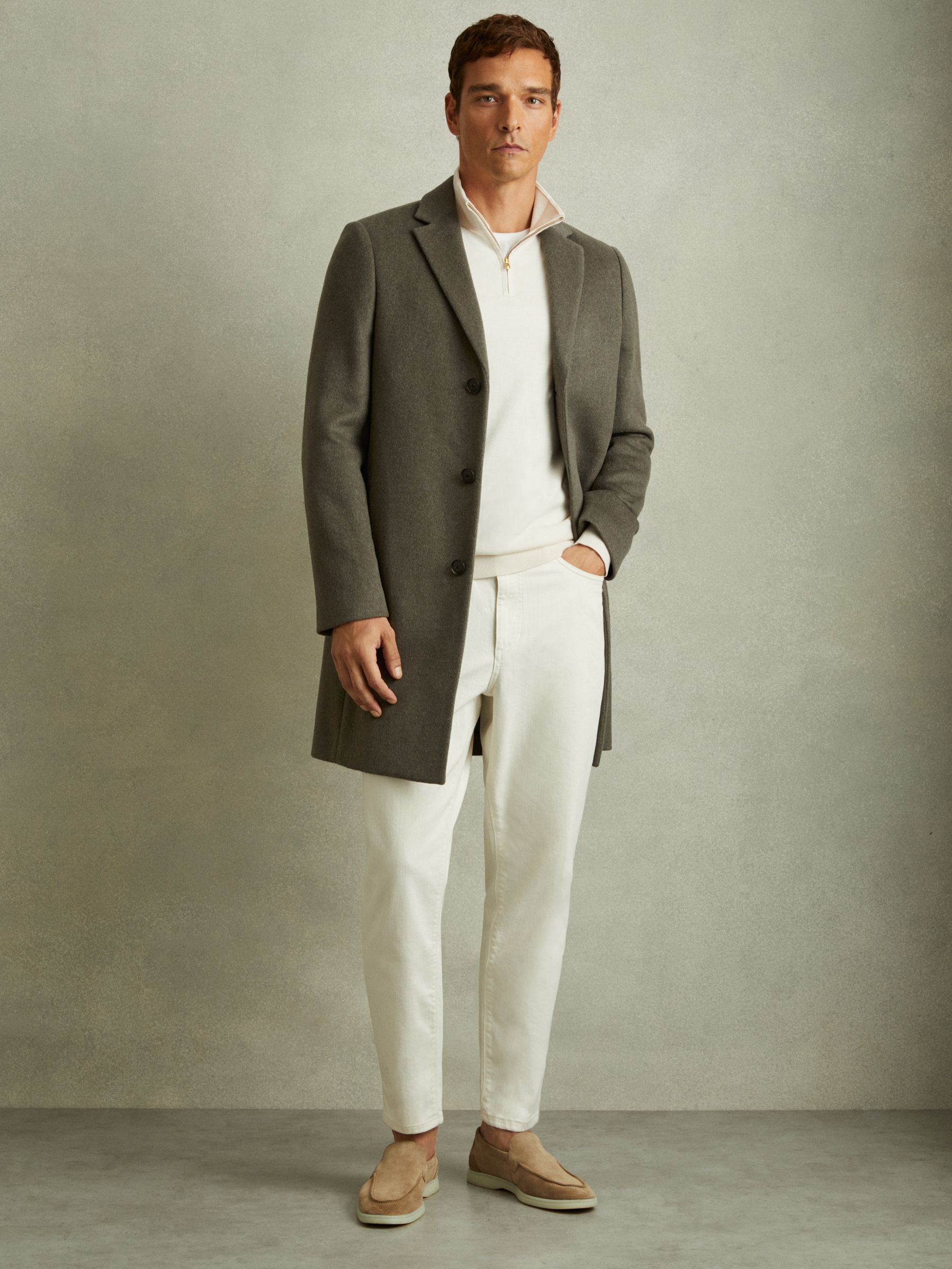 Reiss green coat on sale