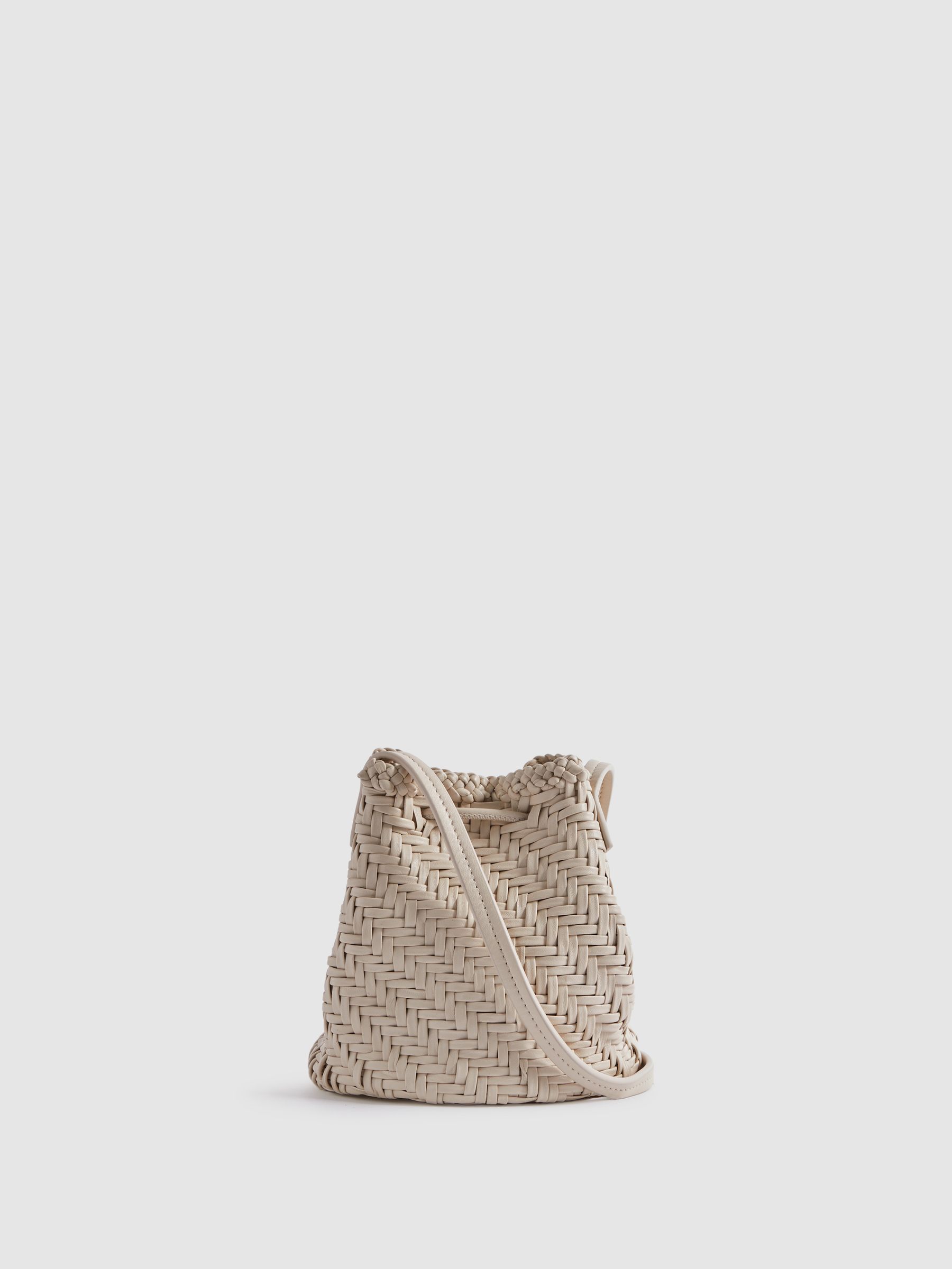 Reiss freya leather bucket bag on sale