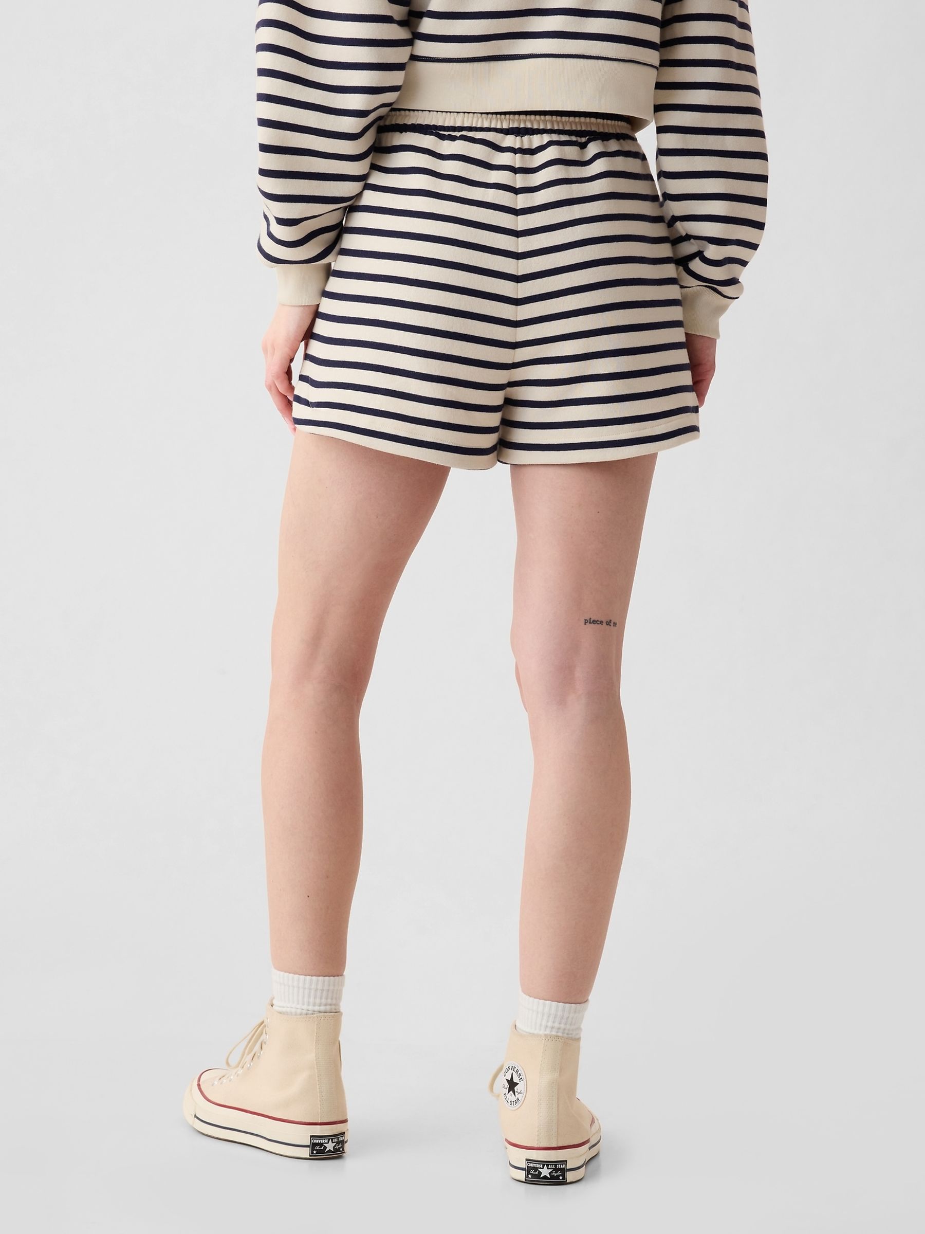 Striped dolphin shorts hot sale