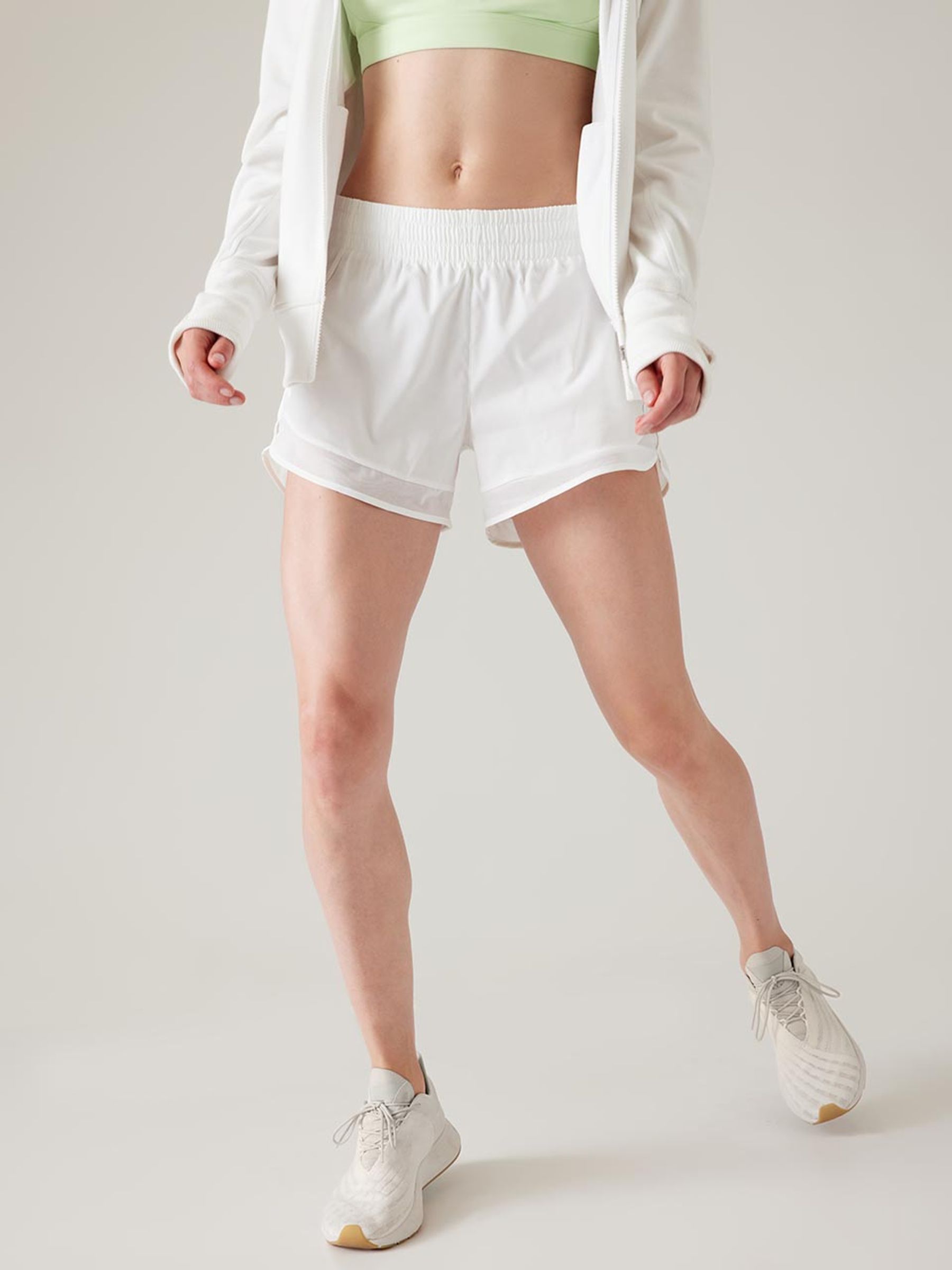 Athleta mesh racer run short 2025