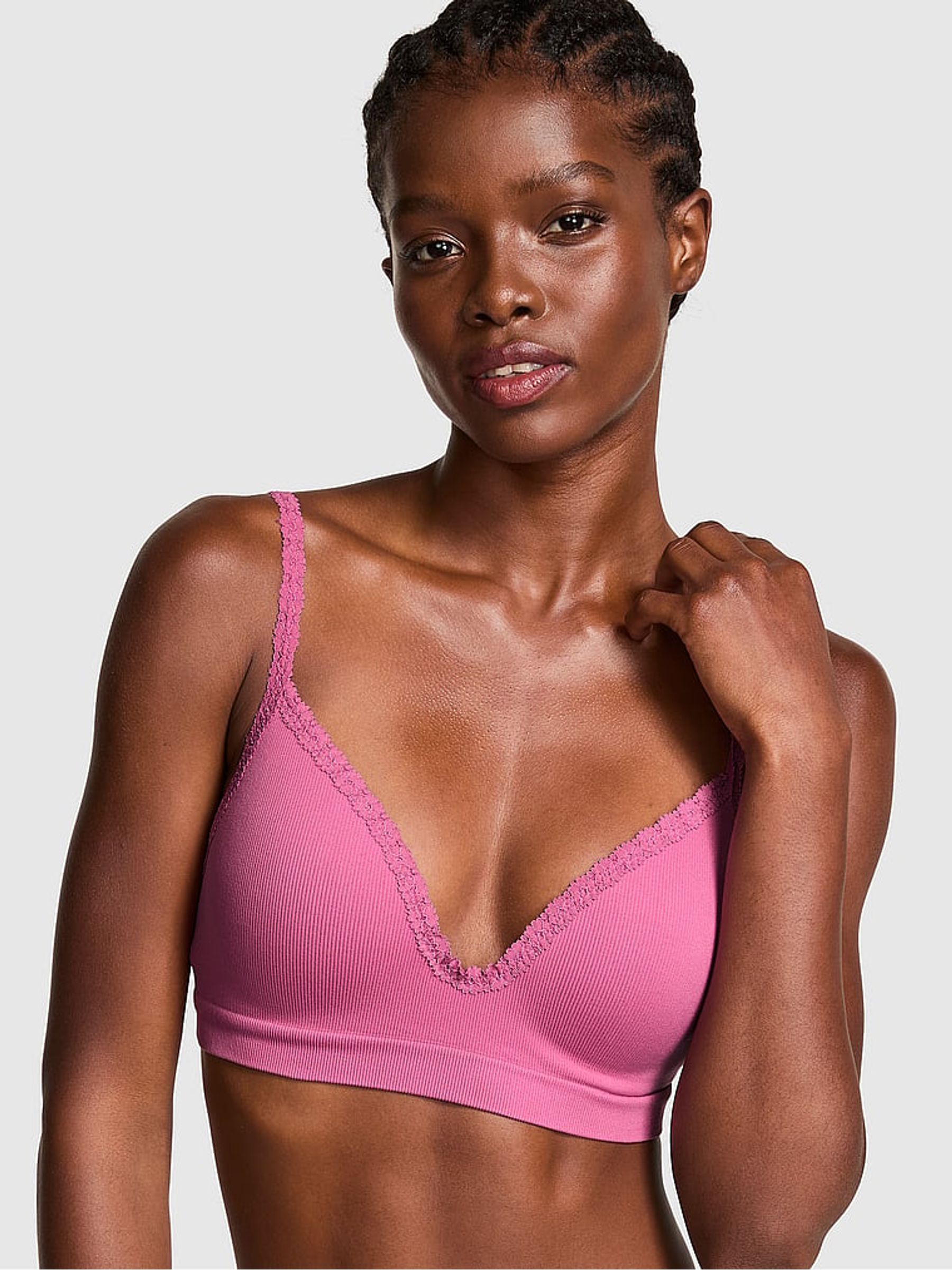 Buy Victoria s Secret Midnight Mauve Pink Seamless Bralette from the Victoria s Secret UK online shop