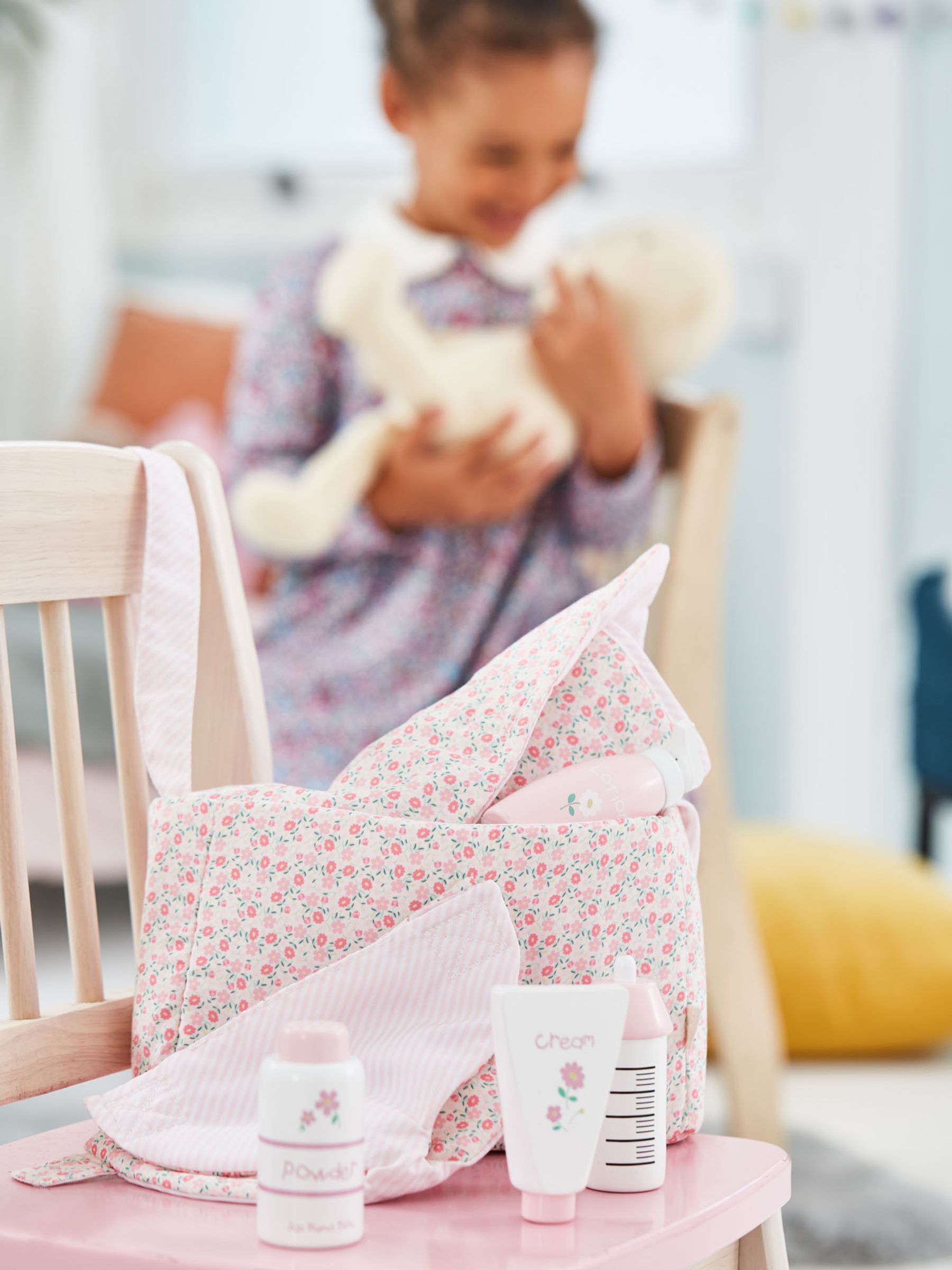 Pink Doll Changing Bag Set