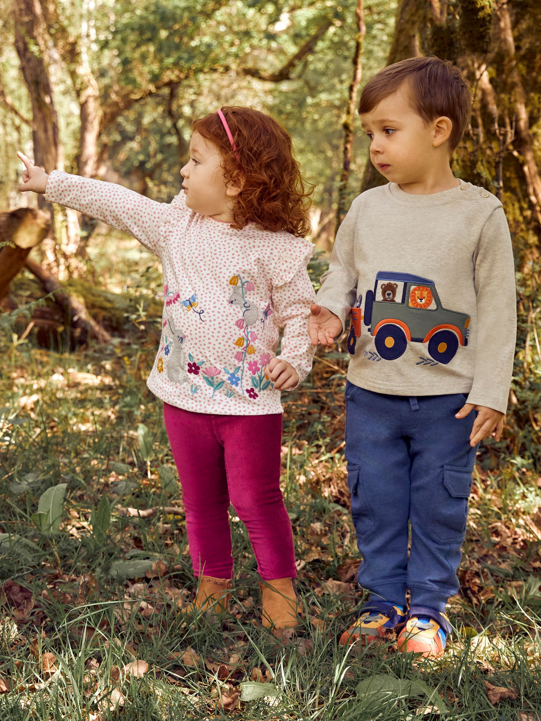 Berry Pink Indigo Blue 2 Pack Jersey Cord Jeggings