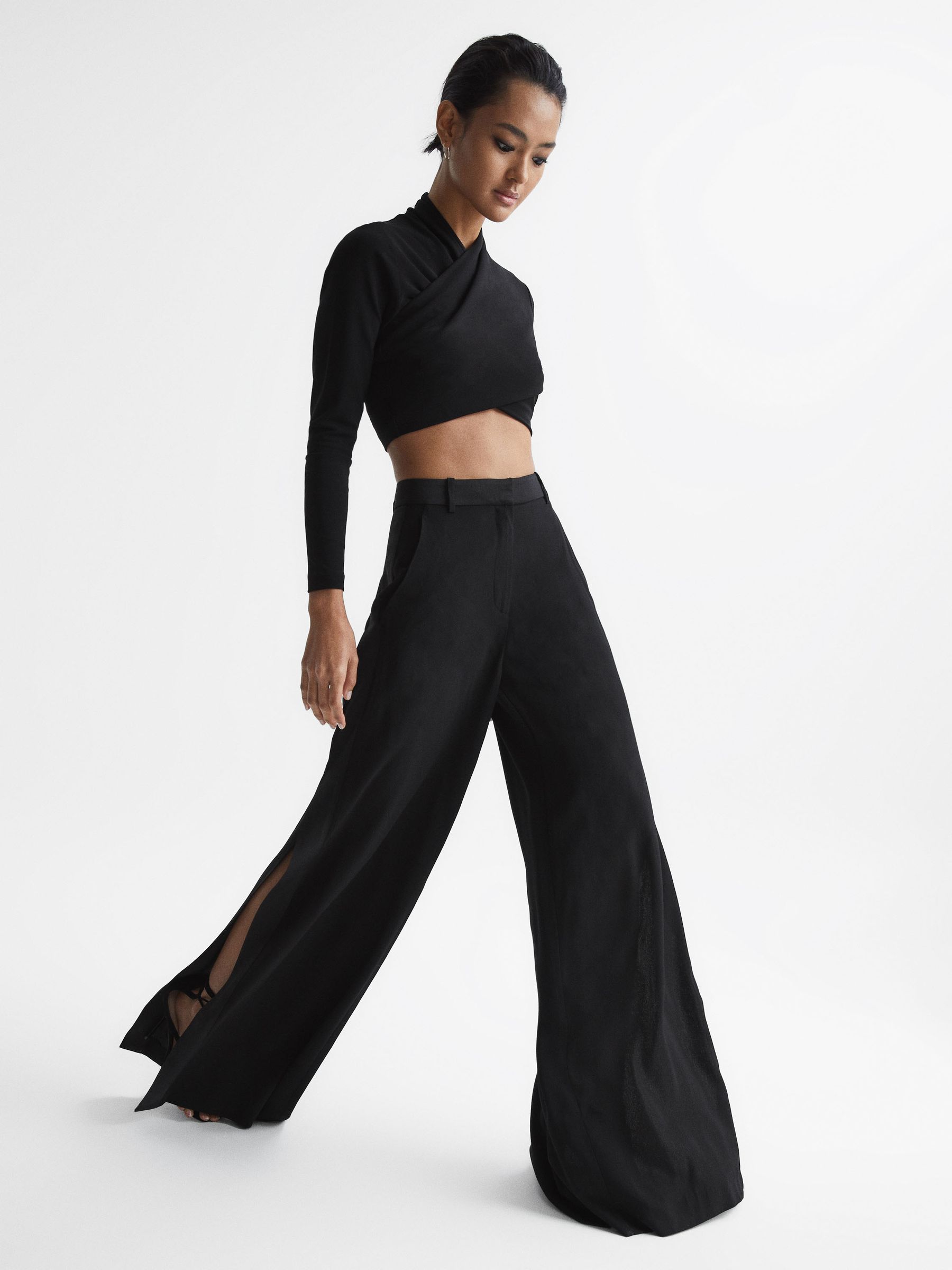Reiss milano cross front top discount