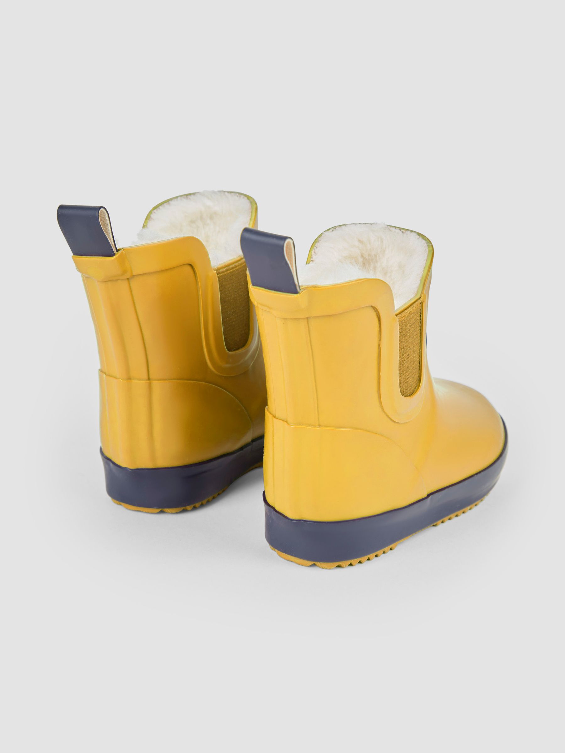Buy JoJo Maman Bebe Mustard Yellow Cosy Lined Ankle Wellies from the JoJo Maman Bebe UK online shop
