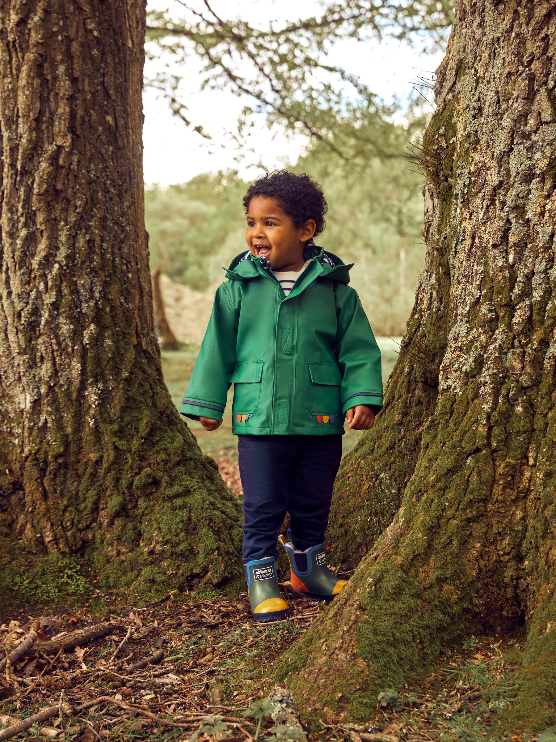 Boys green raincoat shop