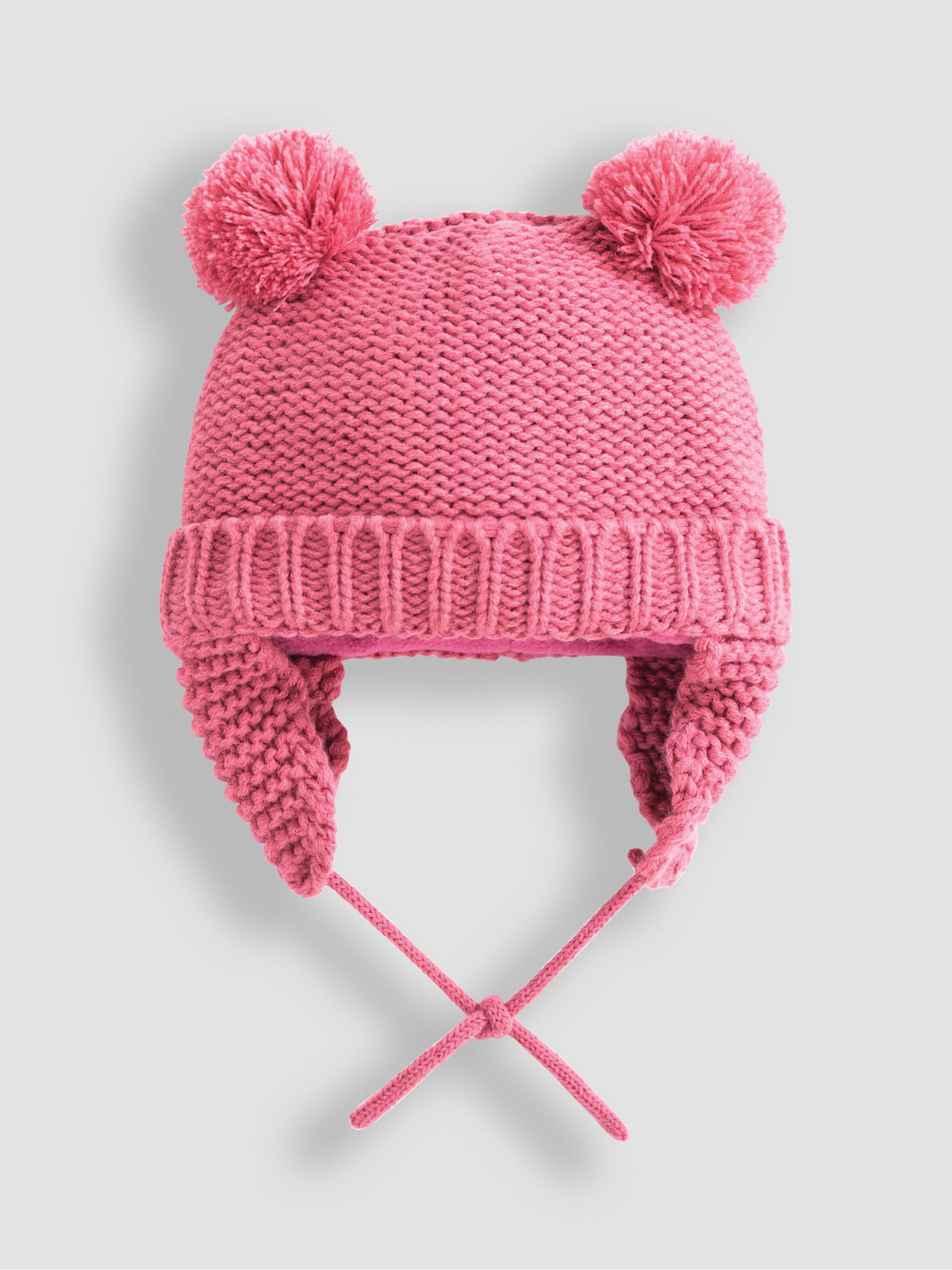Pink Cosy Pom Pom Hat | JoJo Maman Bébé