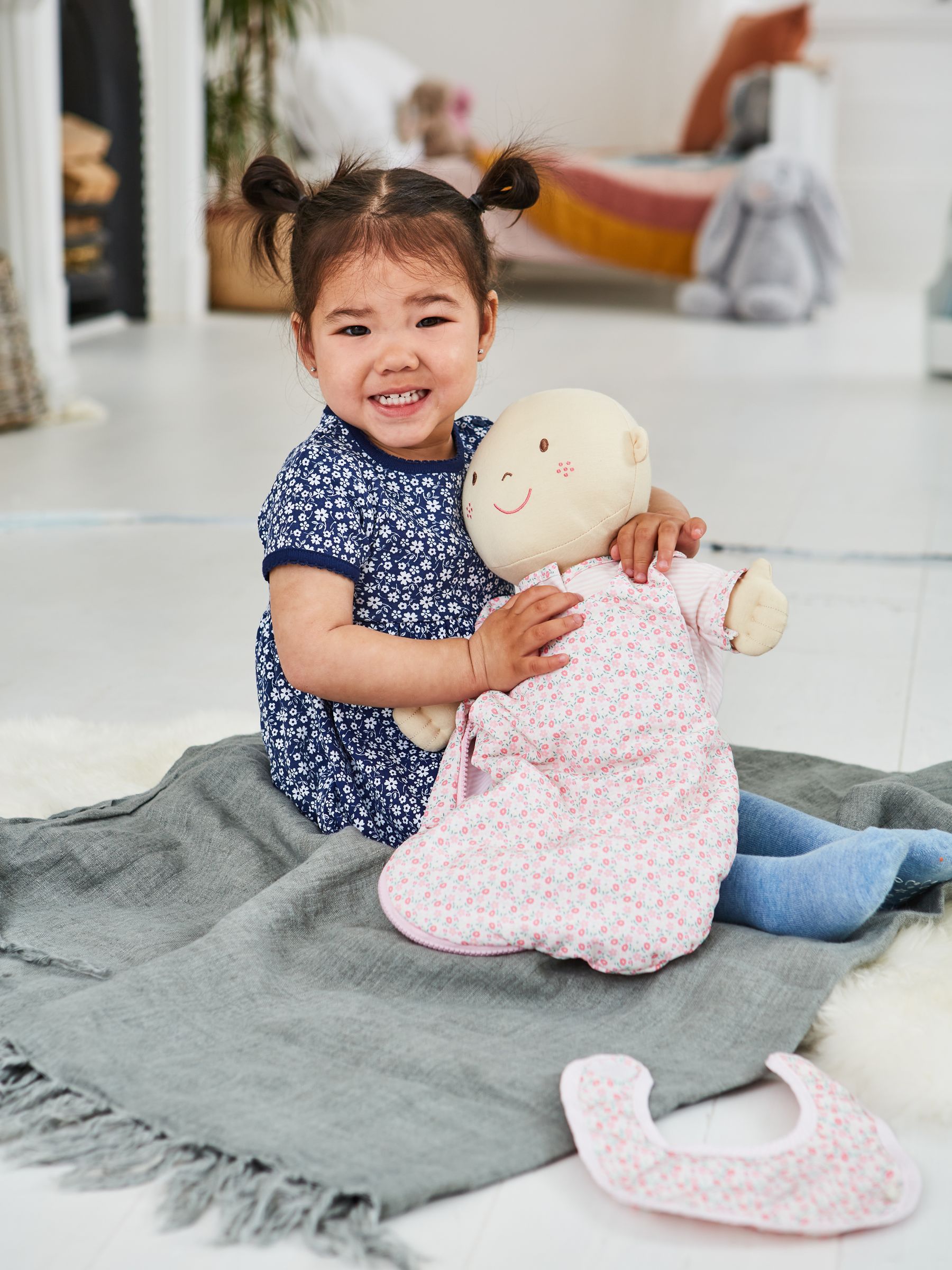 Buy JoJo Maman Bebe Pink Rosie Baby Doll Set from the JoJo Maman Bebe UK online shop