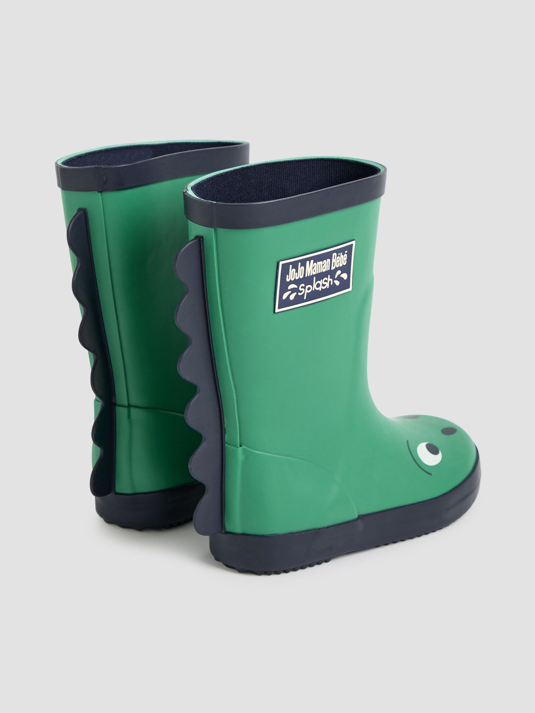 Buy JoJo Maman Bebe Green Dino Printed Lined Wellies from the JoJo Maman Bebe UK online shop