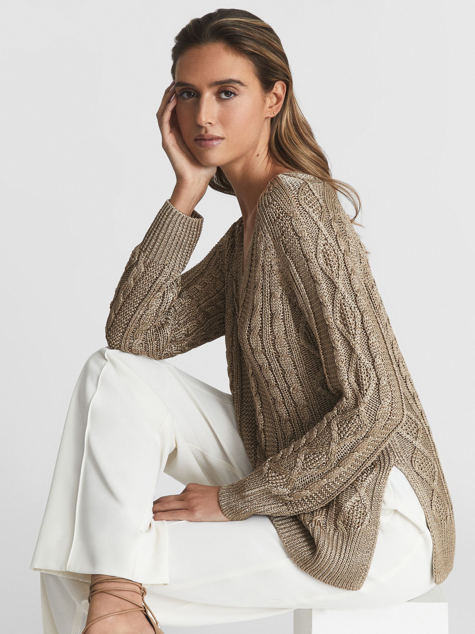 Reiss metallic jumper clearance