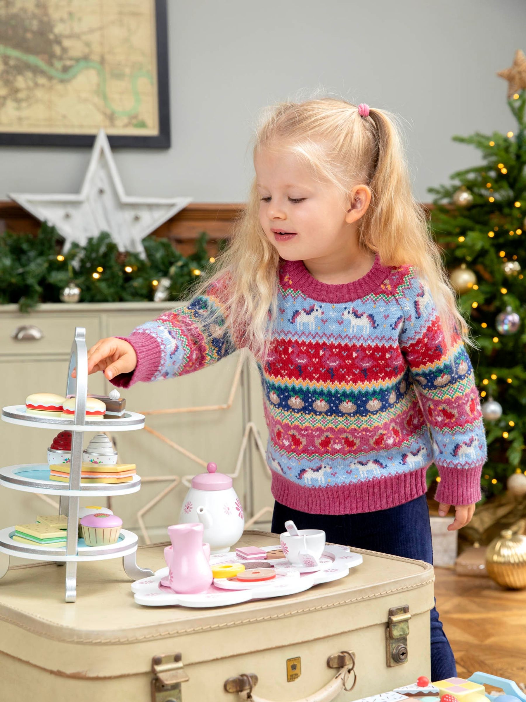 Buy JoJo Maman Bebe Wooden High Tea Set from the JoJo Maman Bebe UK online shop