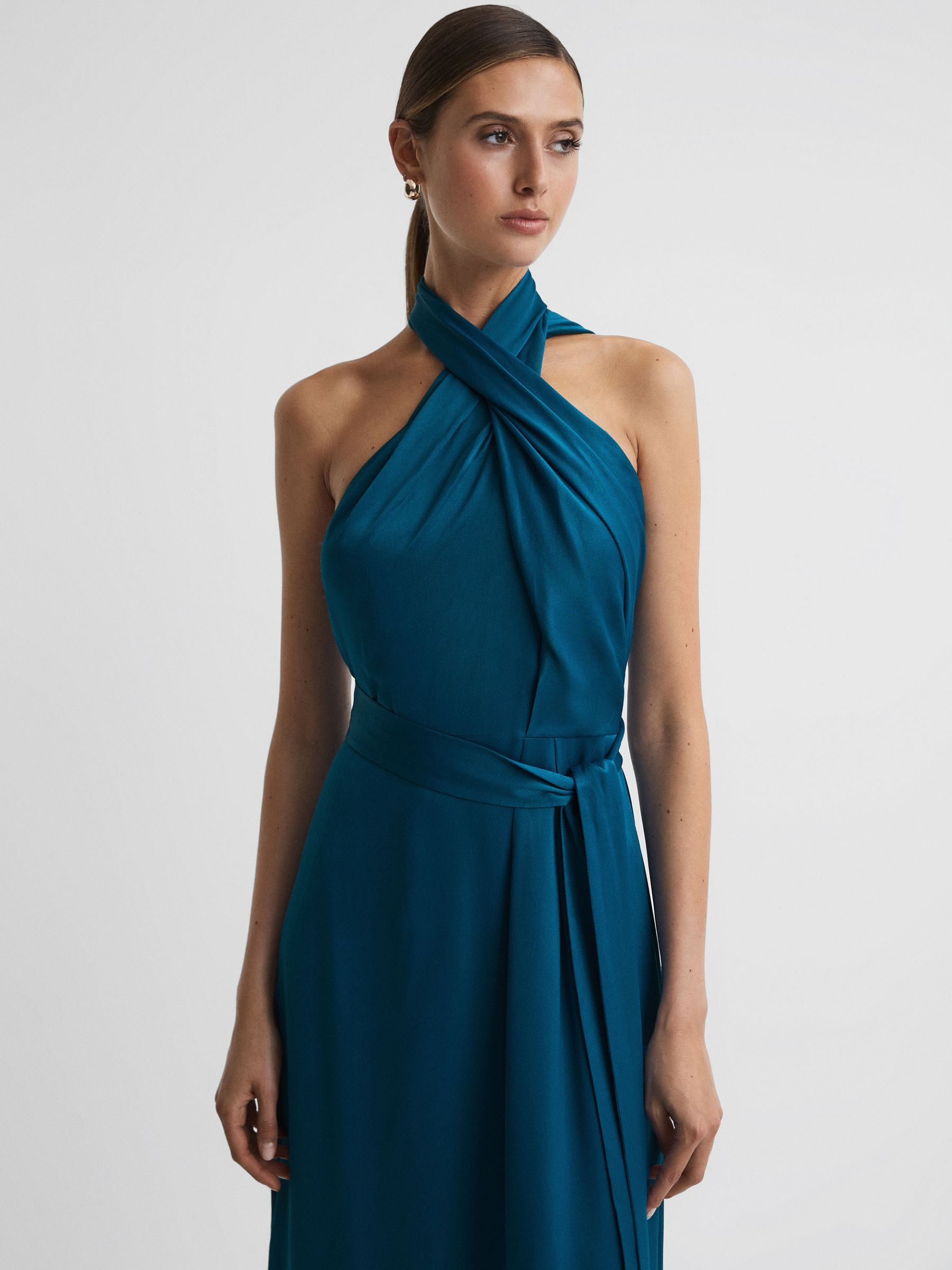 Reiss teal dress store