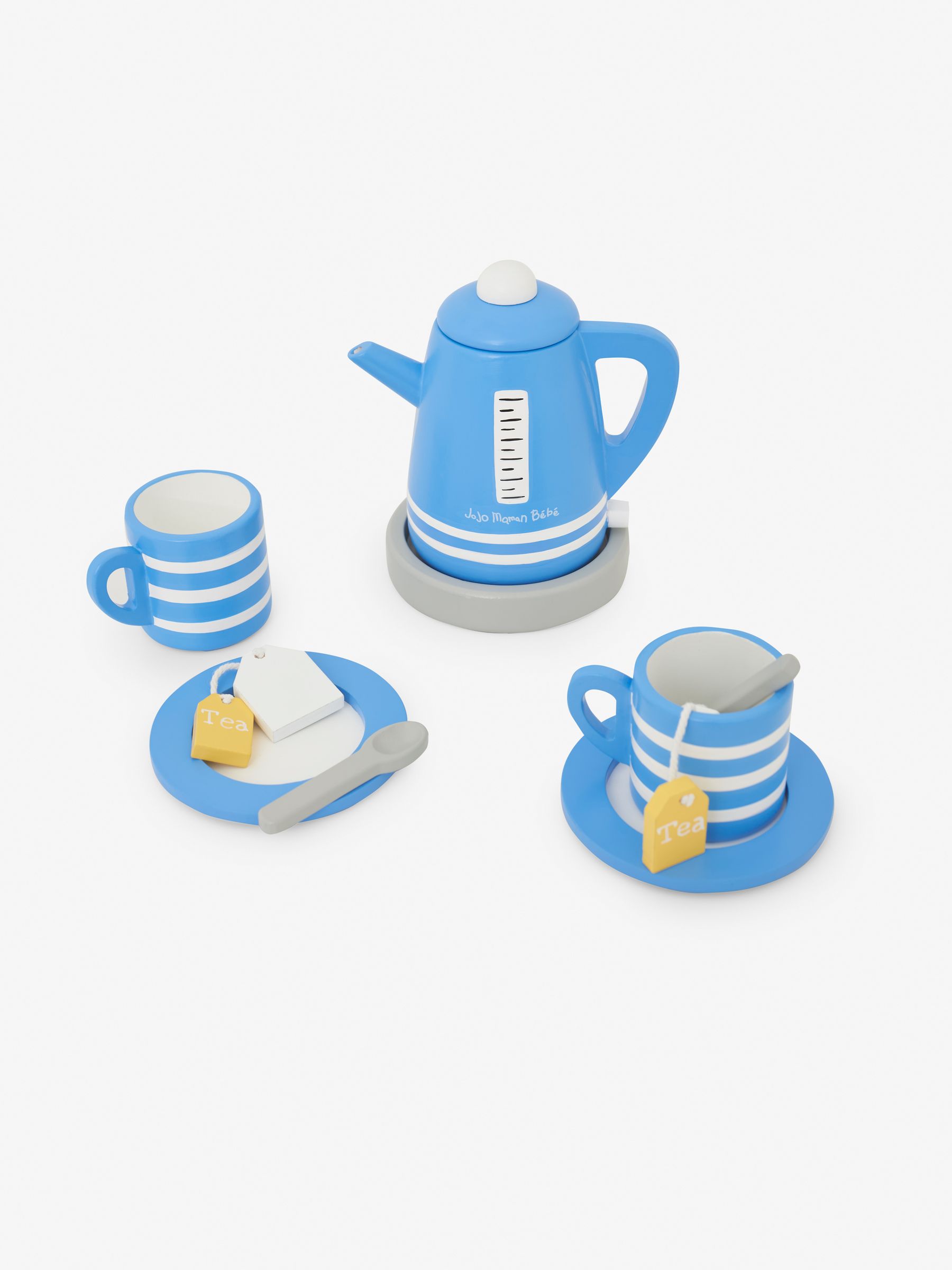 Buy JoJo Maman Bebe Wooden Toy Kettle with Tea Cups from the JoJo Maman Bebe UK online shop