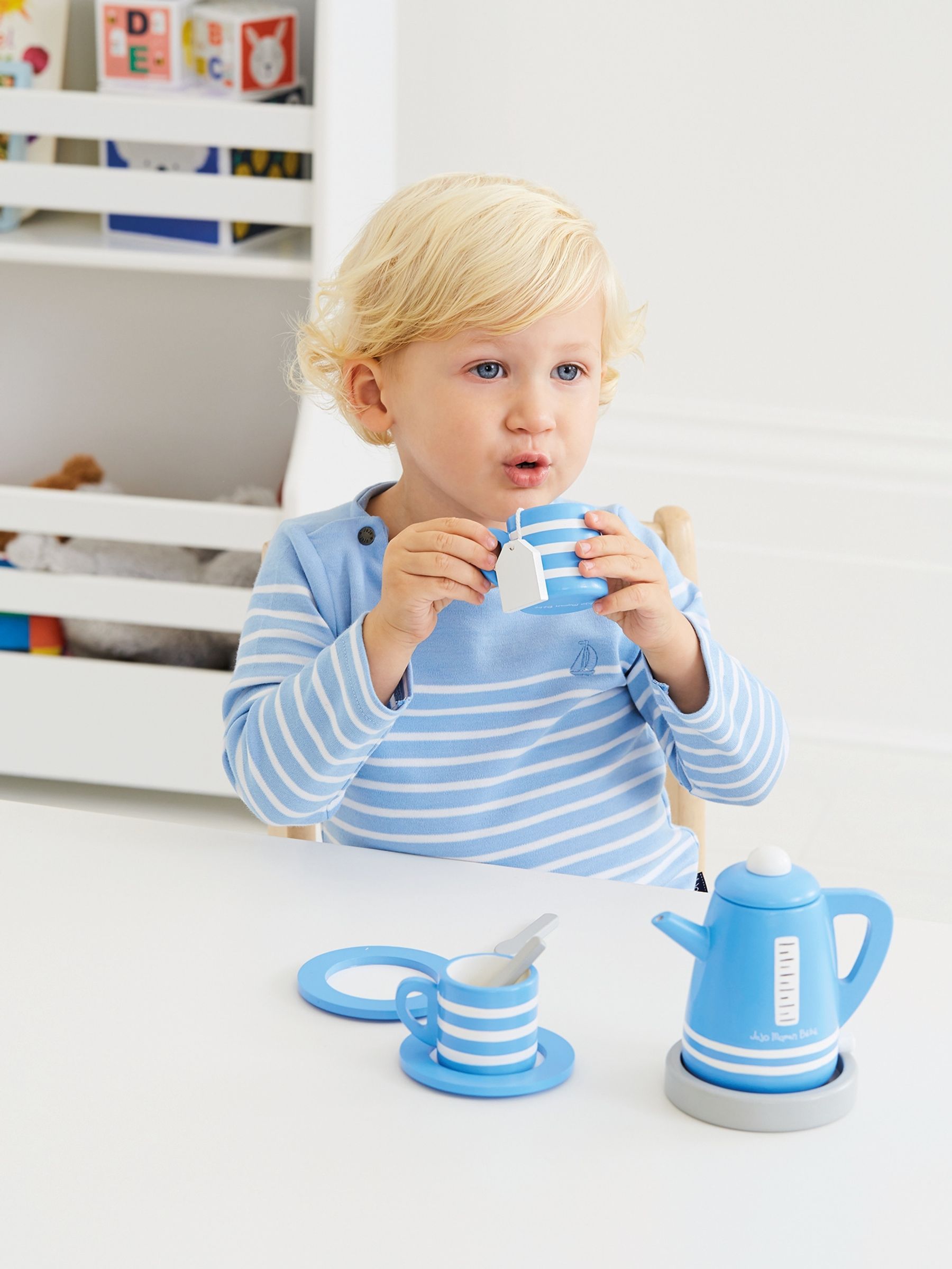Wooden toy kettle on sale
