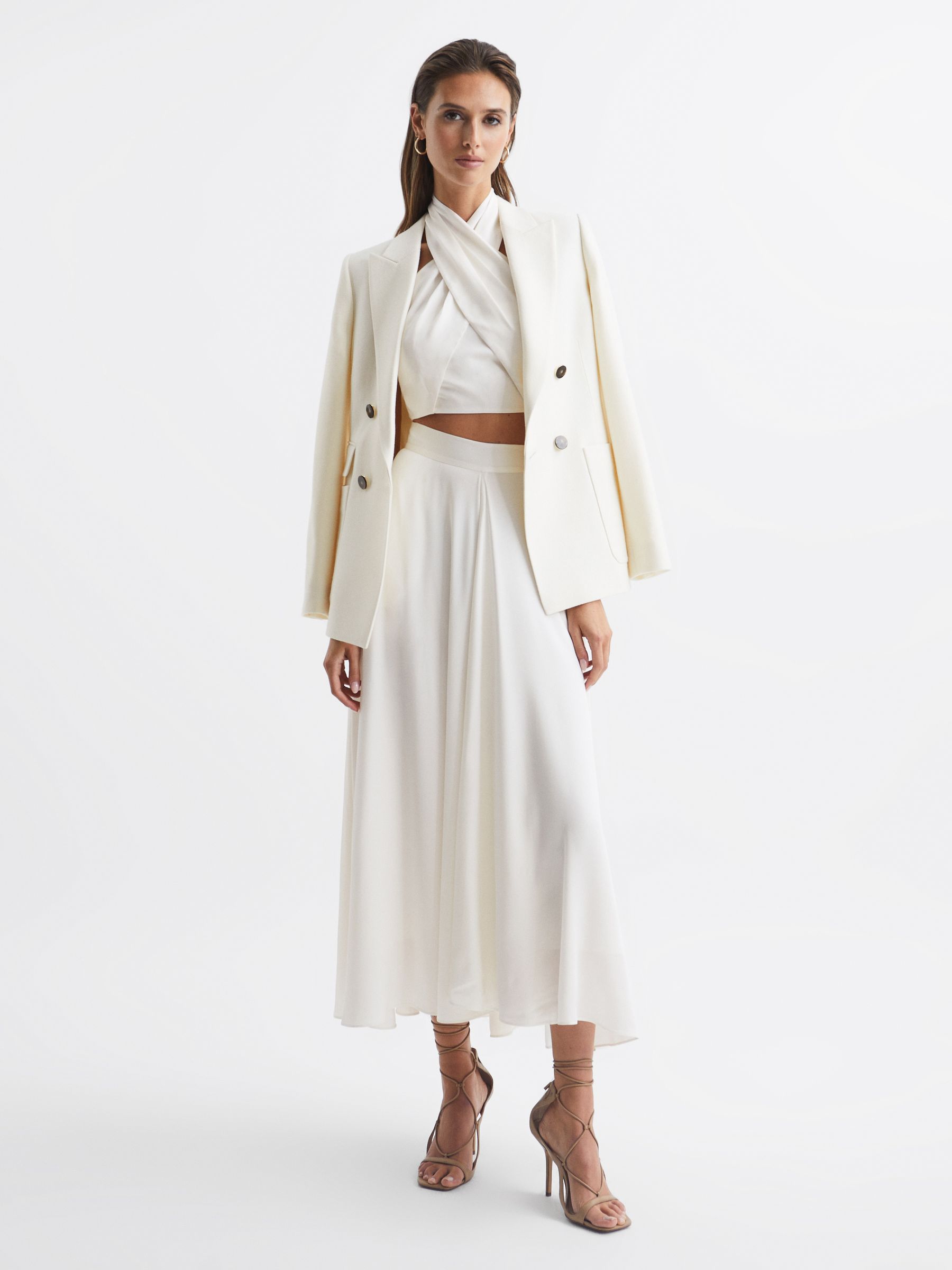 Occasion Maxi Skirt in Ivory
