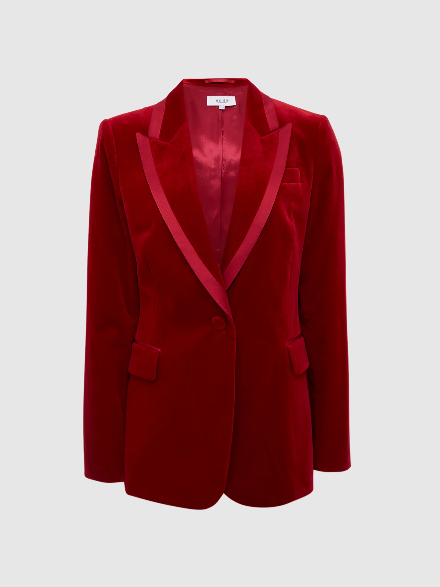 Red velvet suit ladies cheap