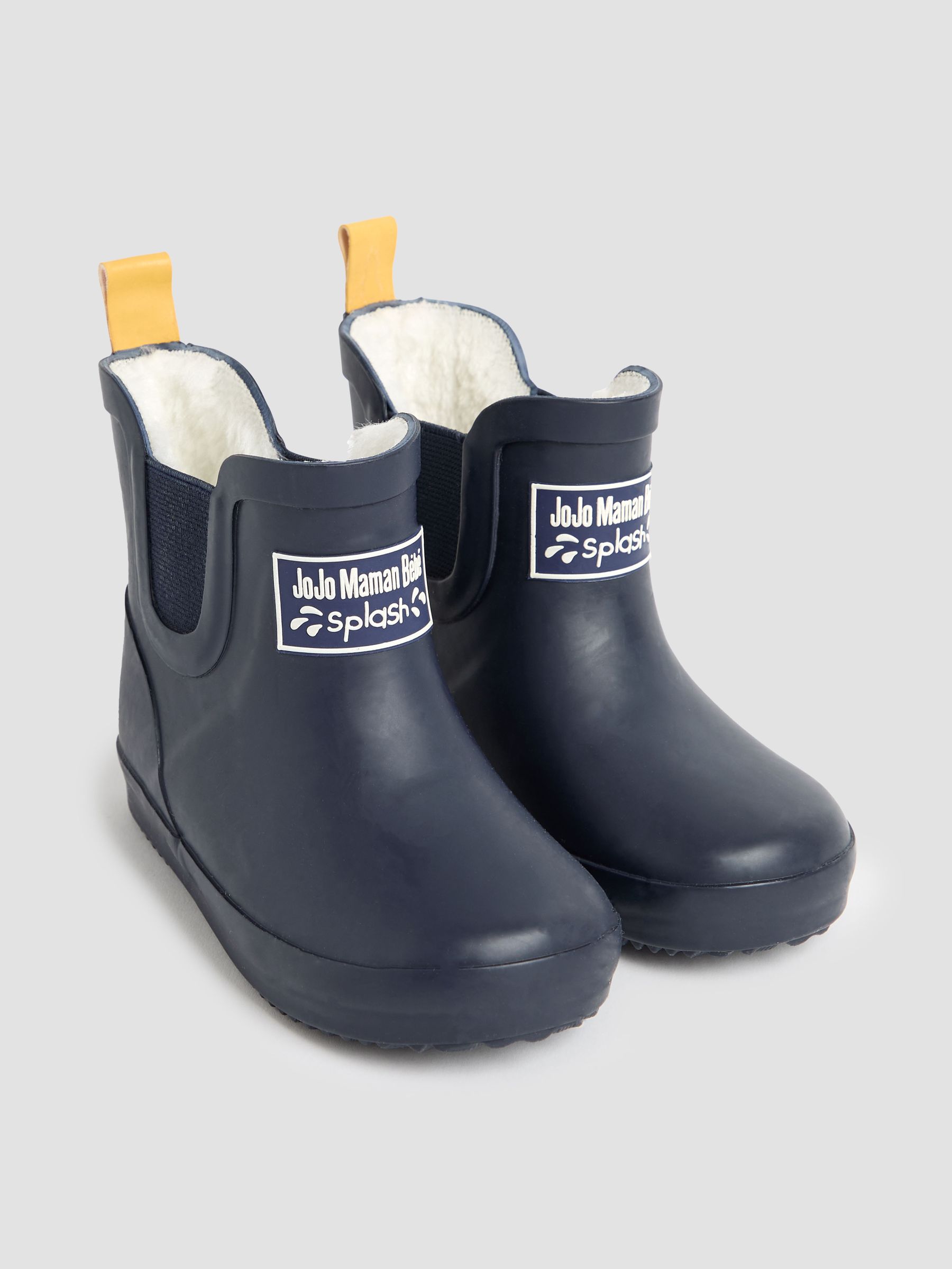 Buy JoJo Maman Bebe Navy Blue Cosy Lined Ankle Wellies from the JoJo Maman Bebe UK online shop