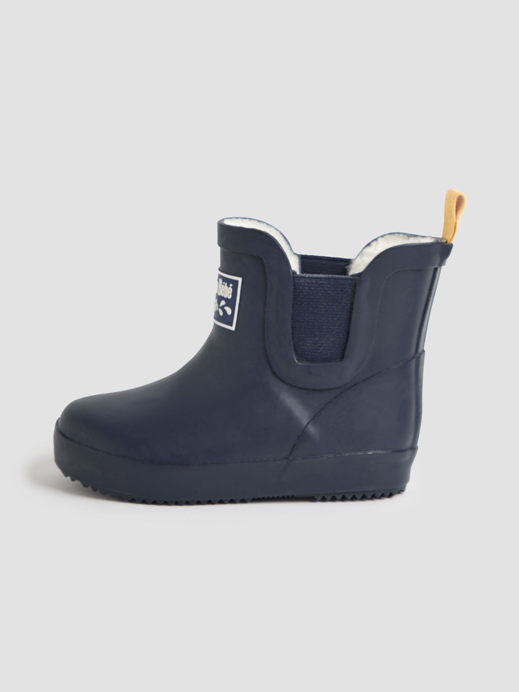 Buy JoJo Maman Bebe Navy Blue Cosy Lined Ankle Wellies from the JoJo Maman Bebe UK online shop