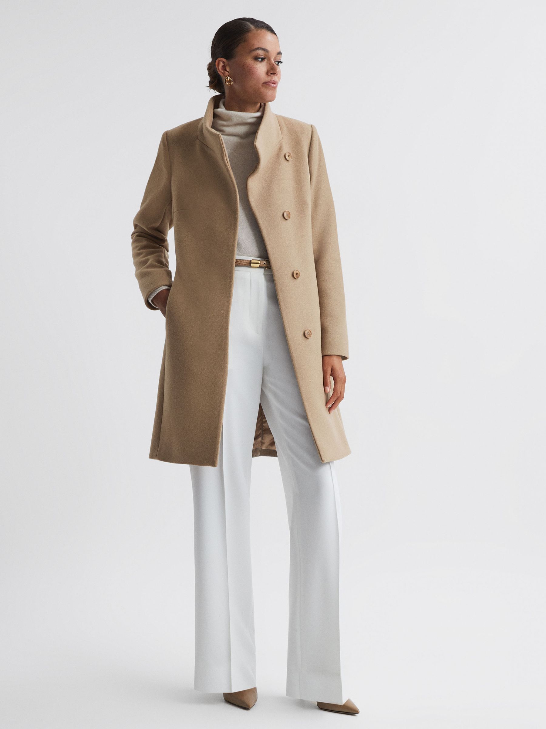 Reiss beige coat hot sale