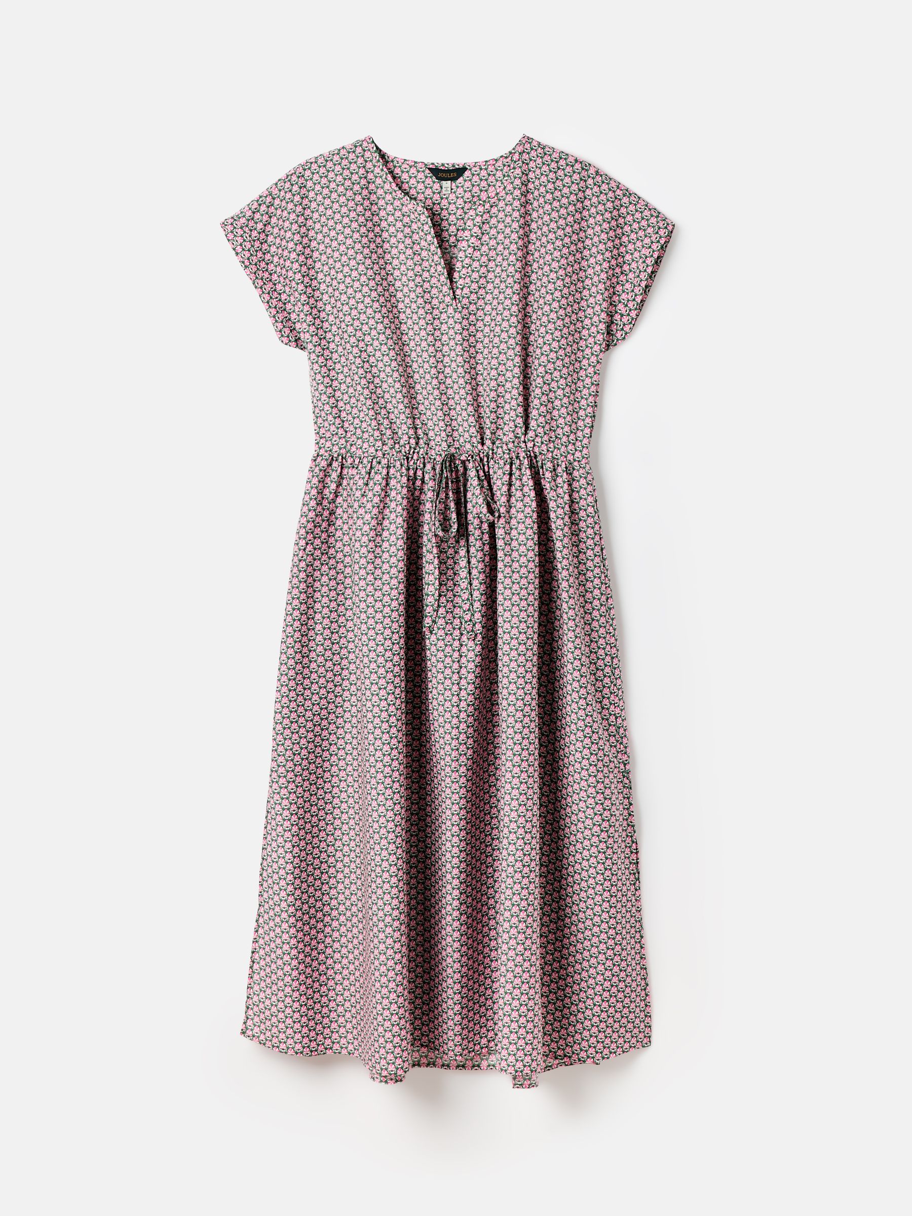 Brooke Green Pink Printed Beach Dress Joules