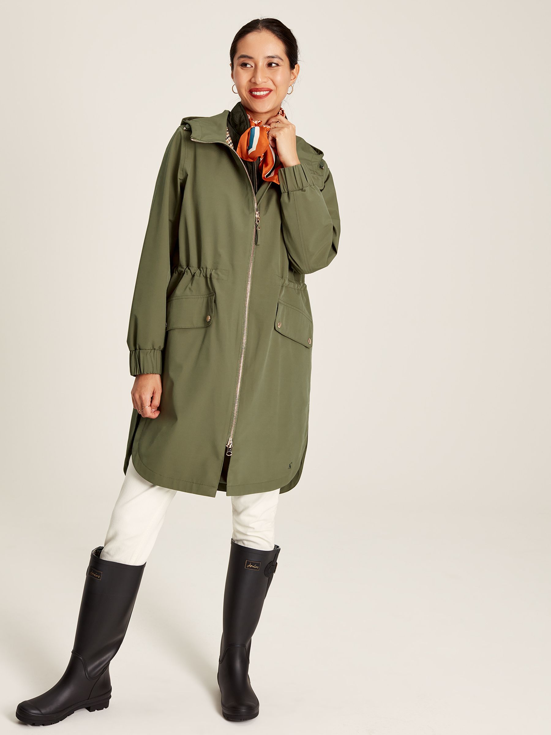 Joules green waterproof jacket 2025