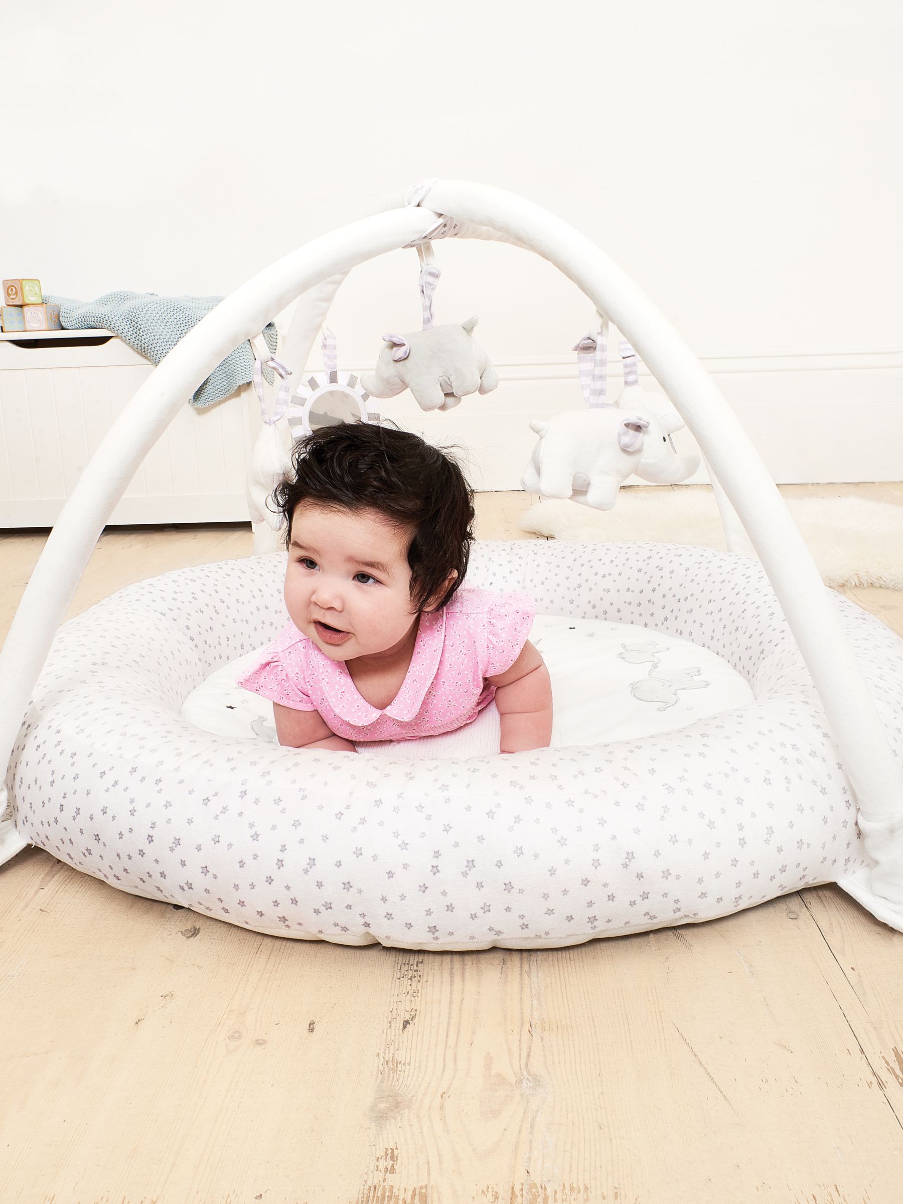 Buy JoJo Maman Bebe Elephant Activity Gym Playmat in Grey from the JoJo Maman Bebe UK online shop