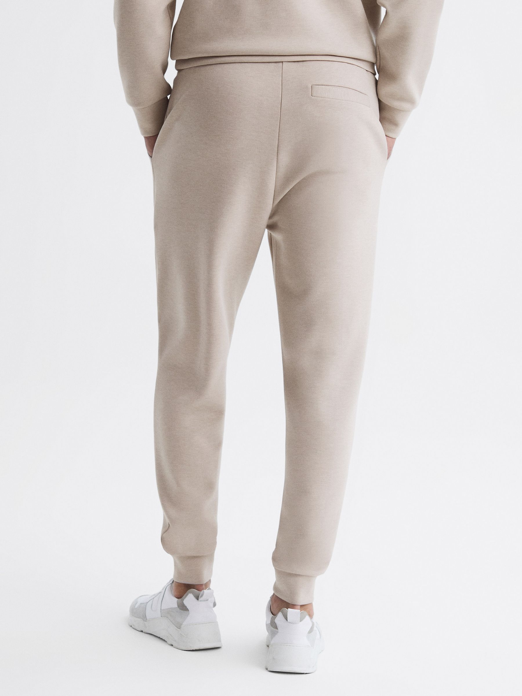 Reiss Plain Drawstring Loungewear Joggers in Oatmeal REISS