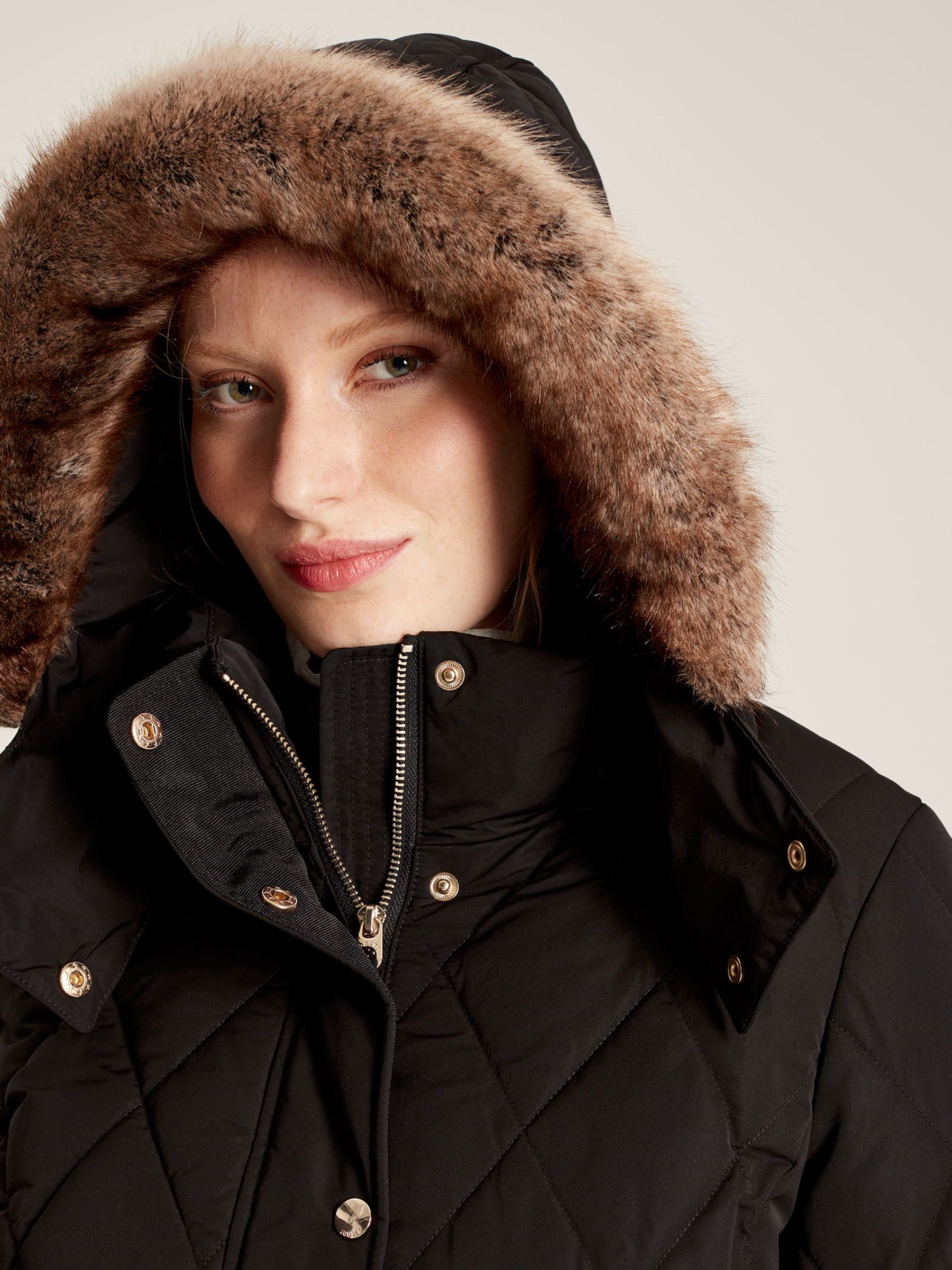 Buy Joules Uppingham Black Diamond Quilted Trail Jacket from the Joules online shop