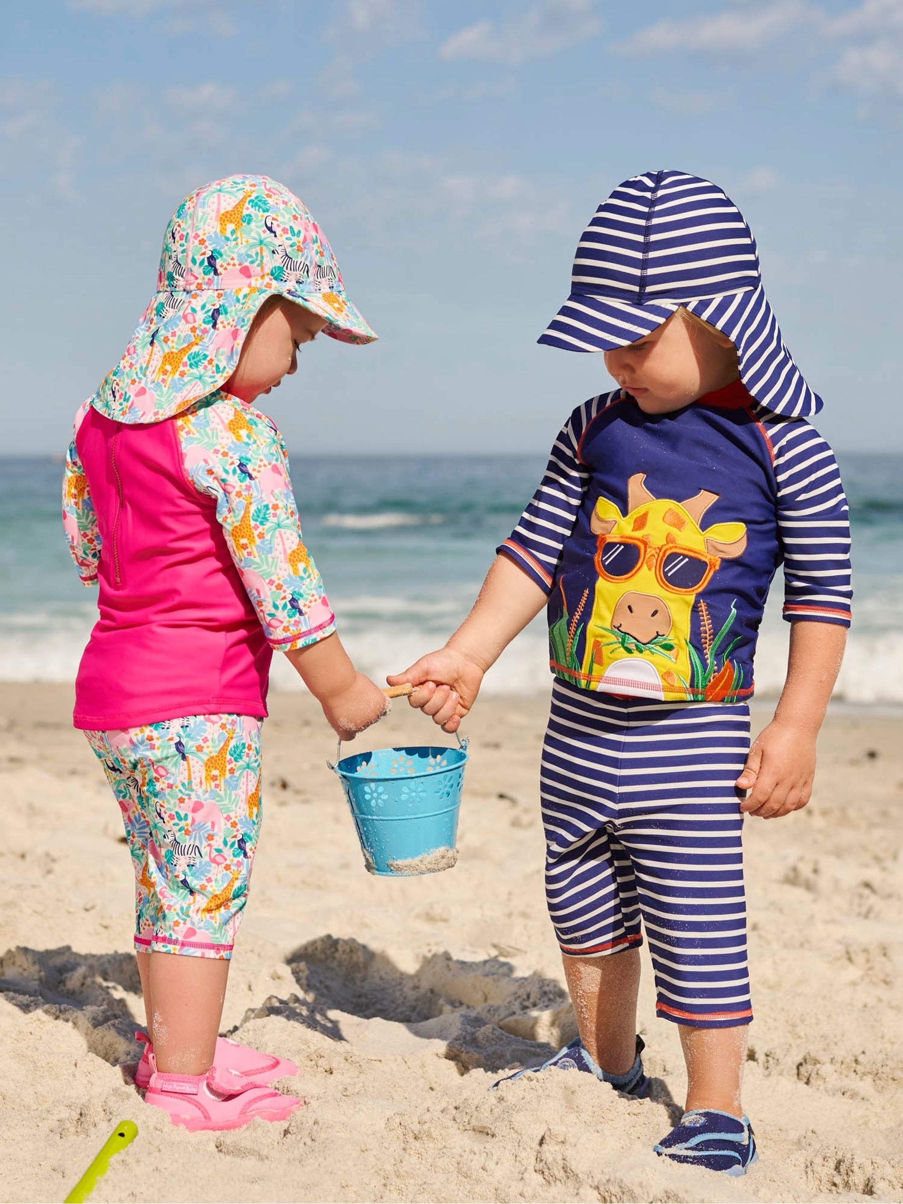 Pink Safari UPF 50 2 Piece Sun Protection Suit JoJo Maman Bebe