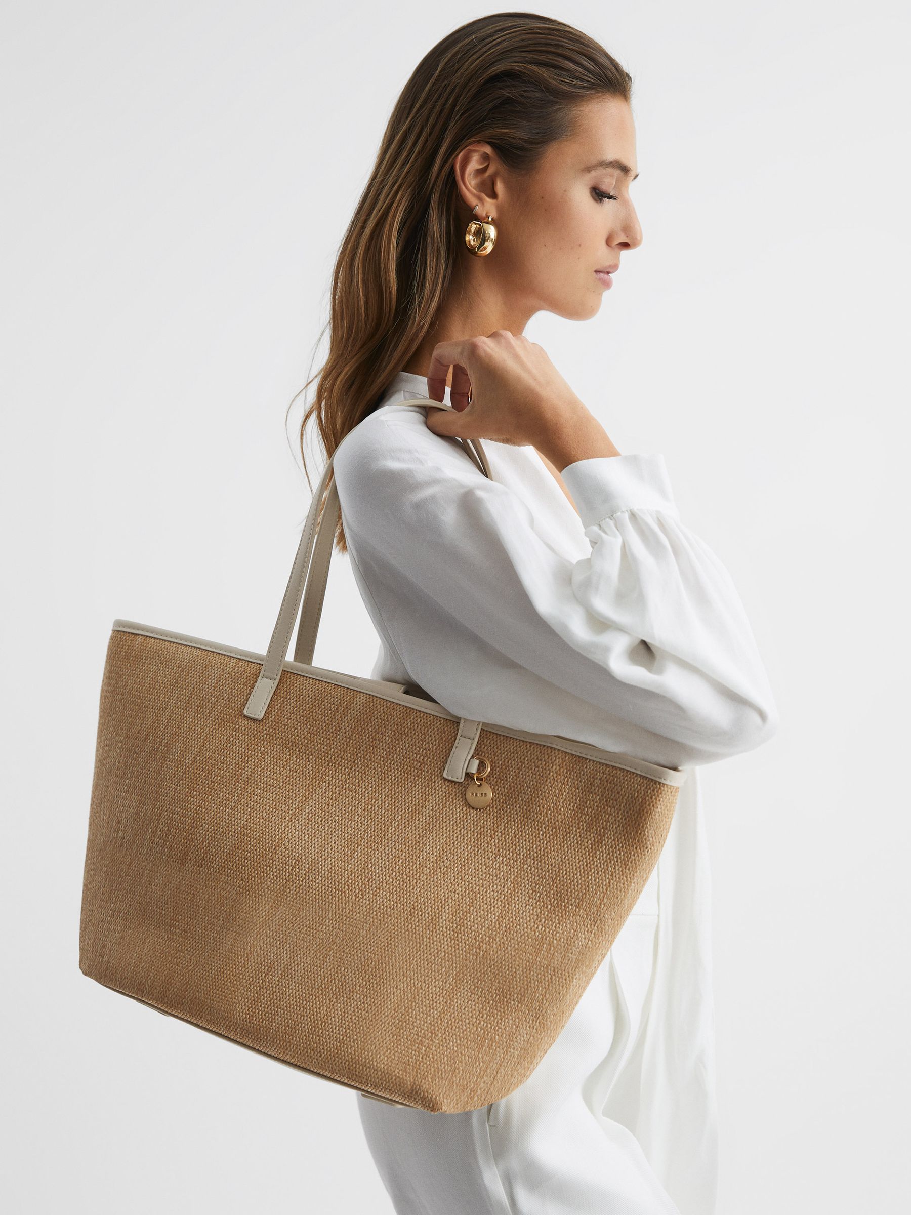 Off white beach bag store