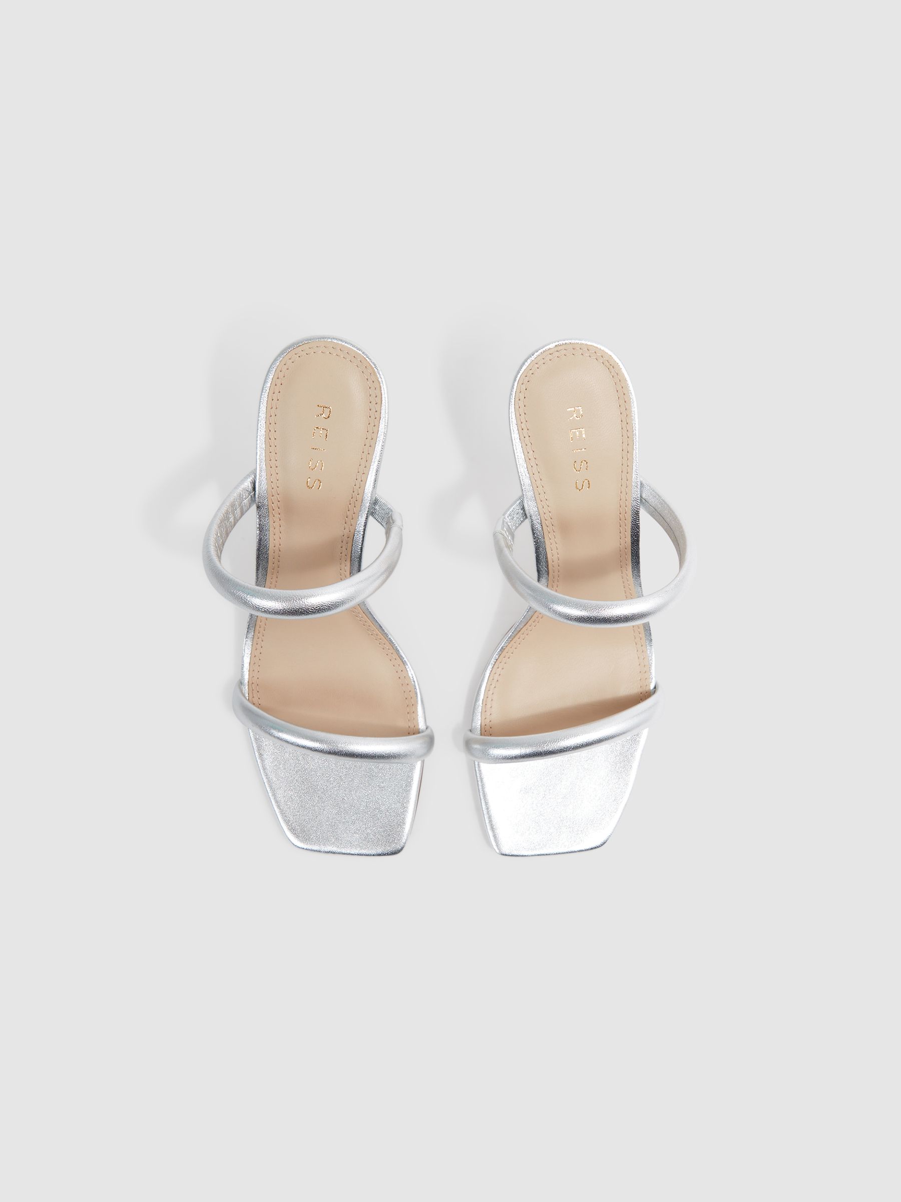 Reiss silver shoes hotsell