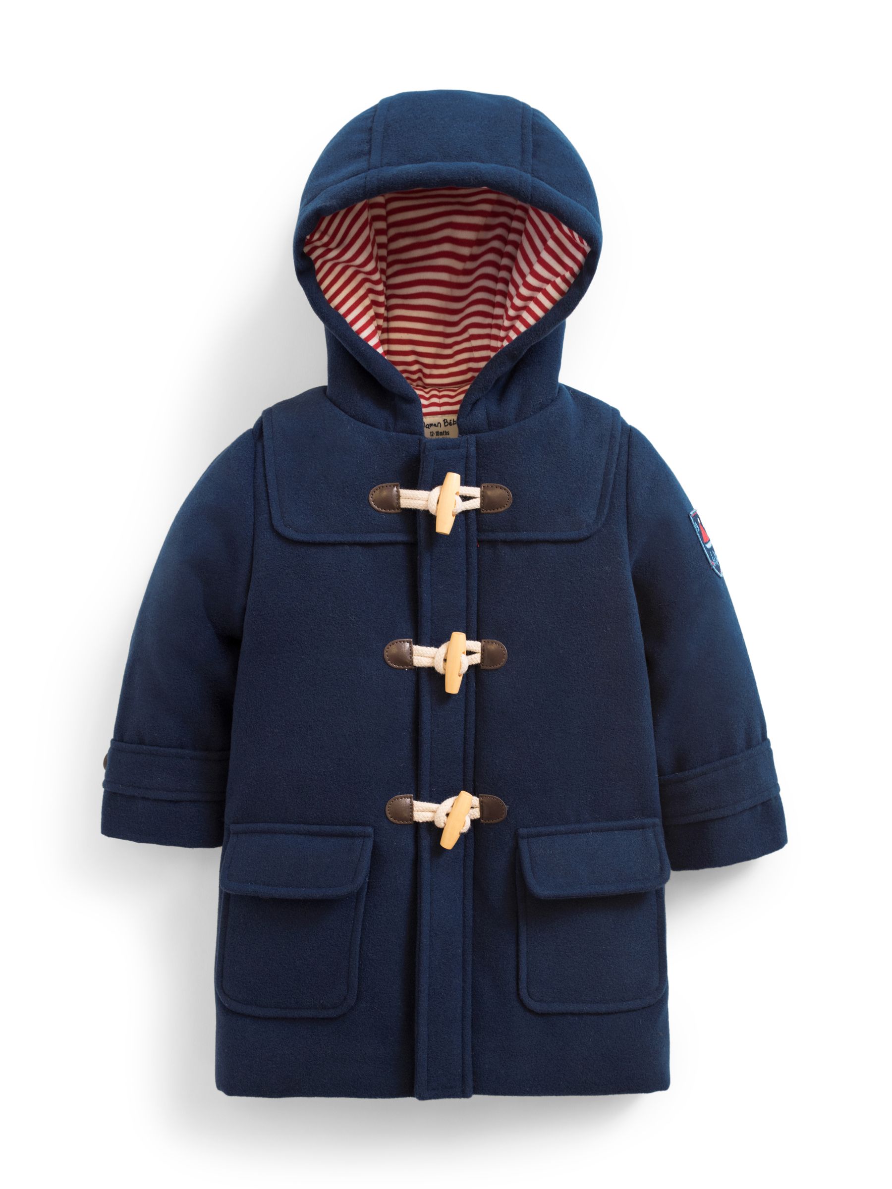 Kids navy duffle coat deals