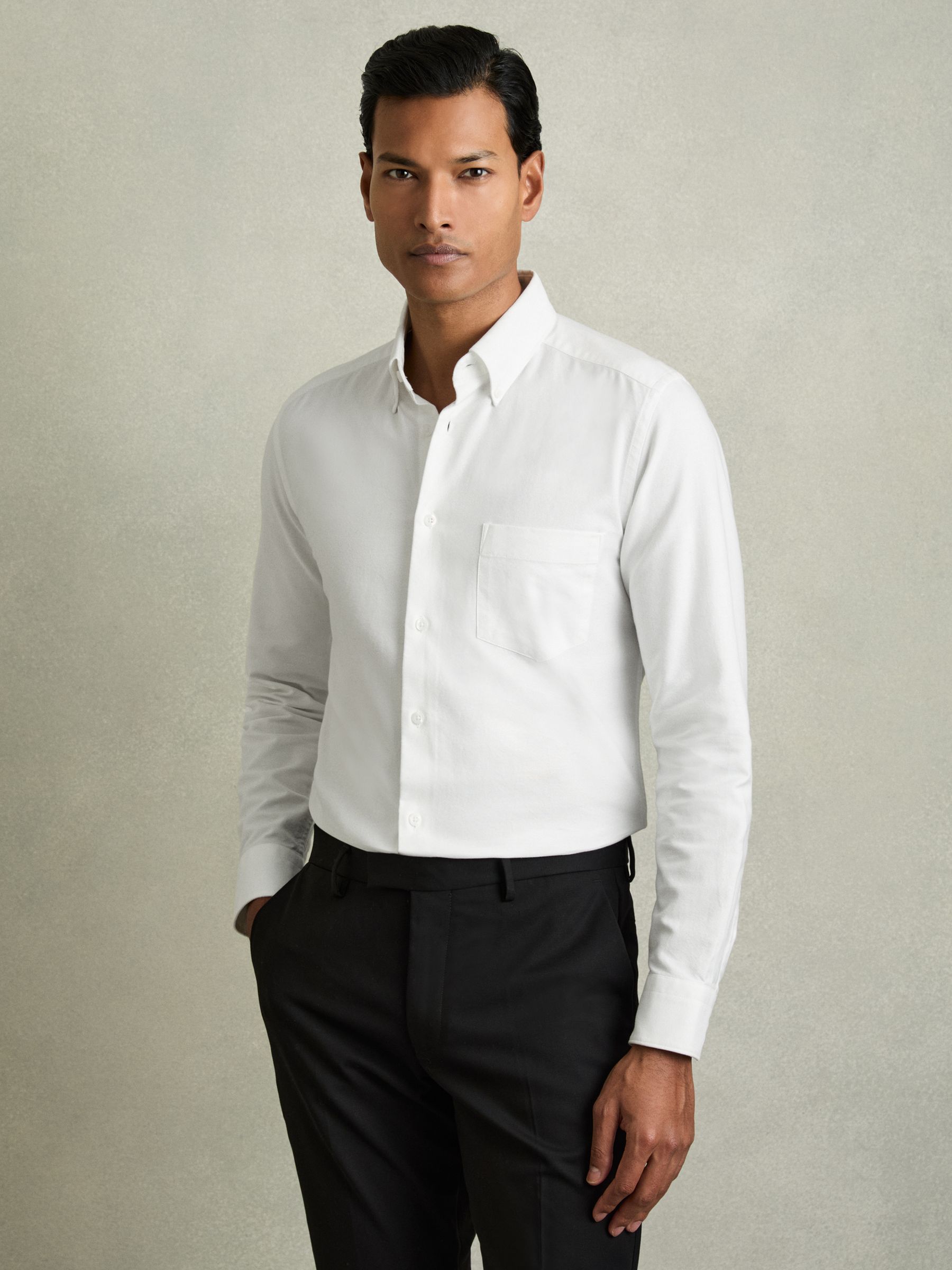 Slim fit cotton oxford shirt online
