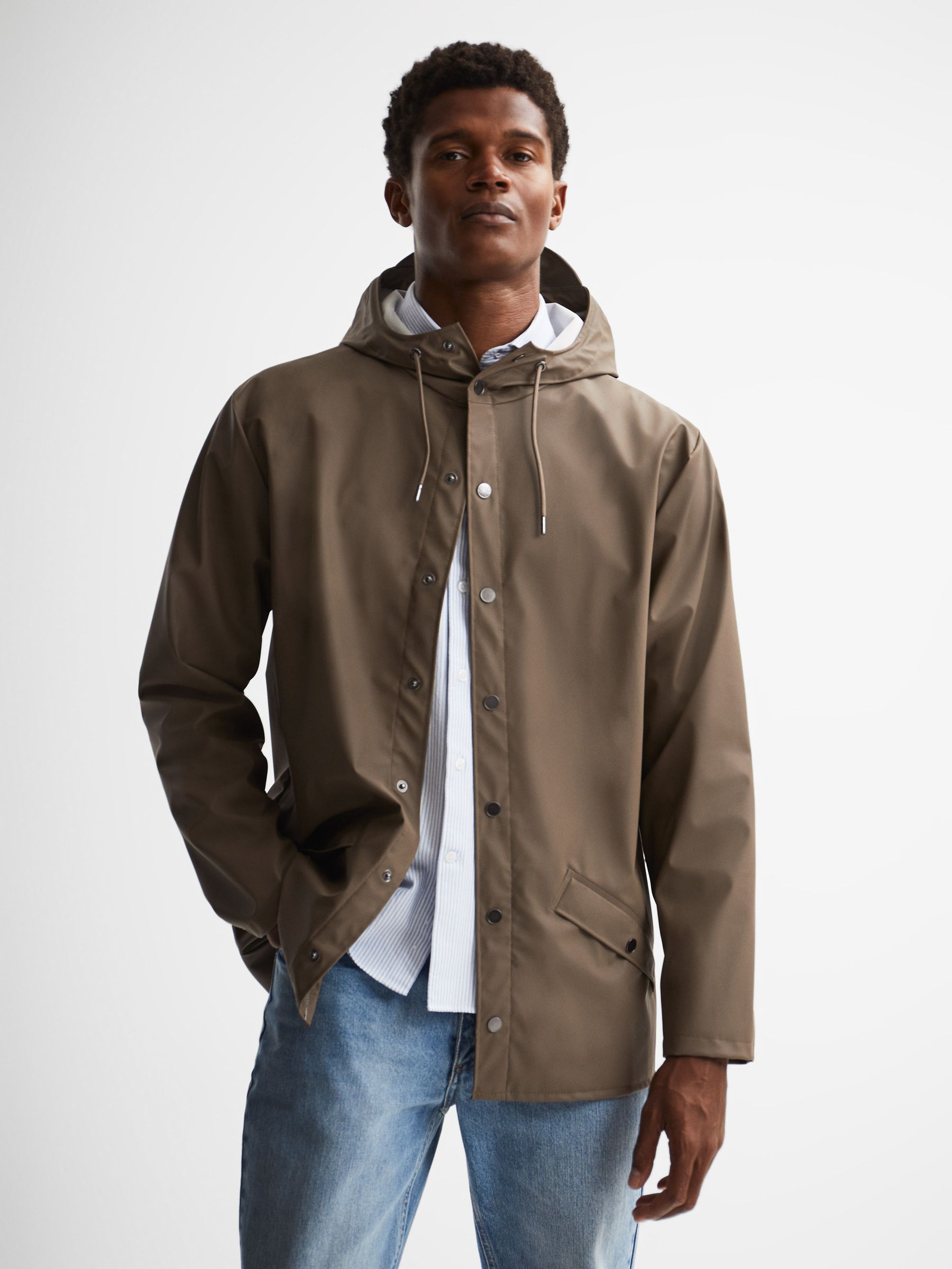 Rains hooded jacket deals