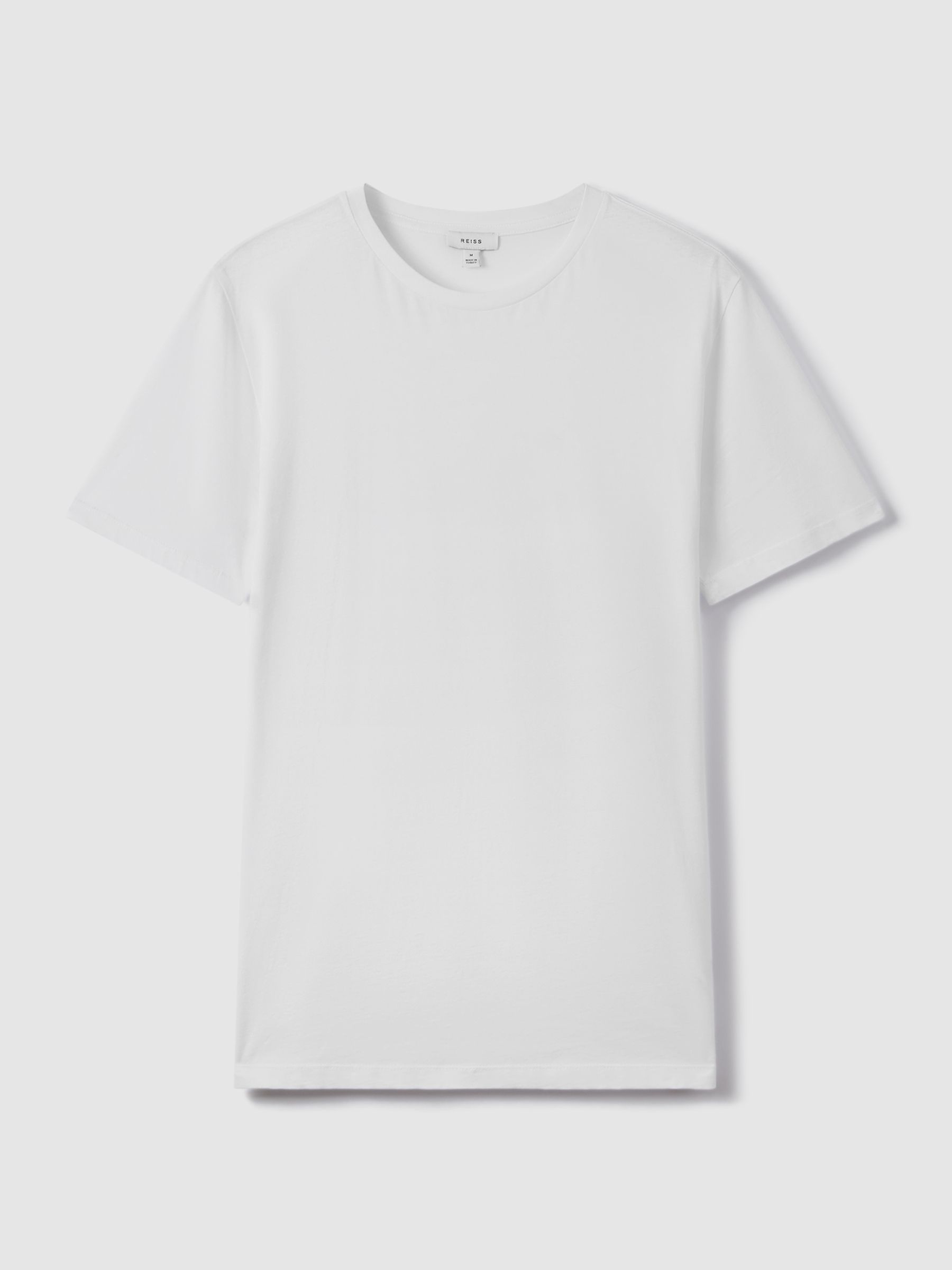Crew Neck Basic Cotton Tee - White