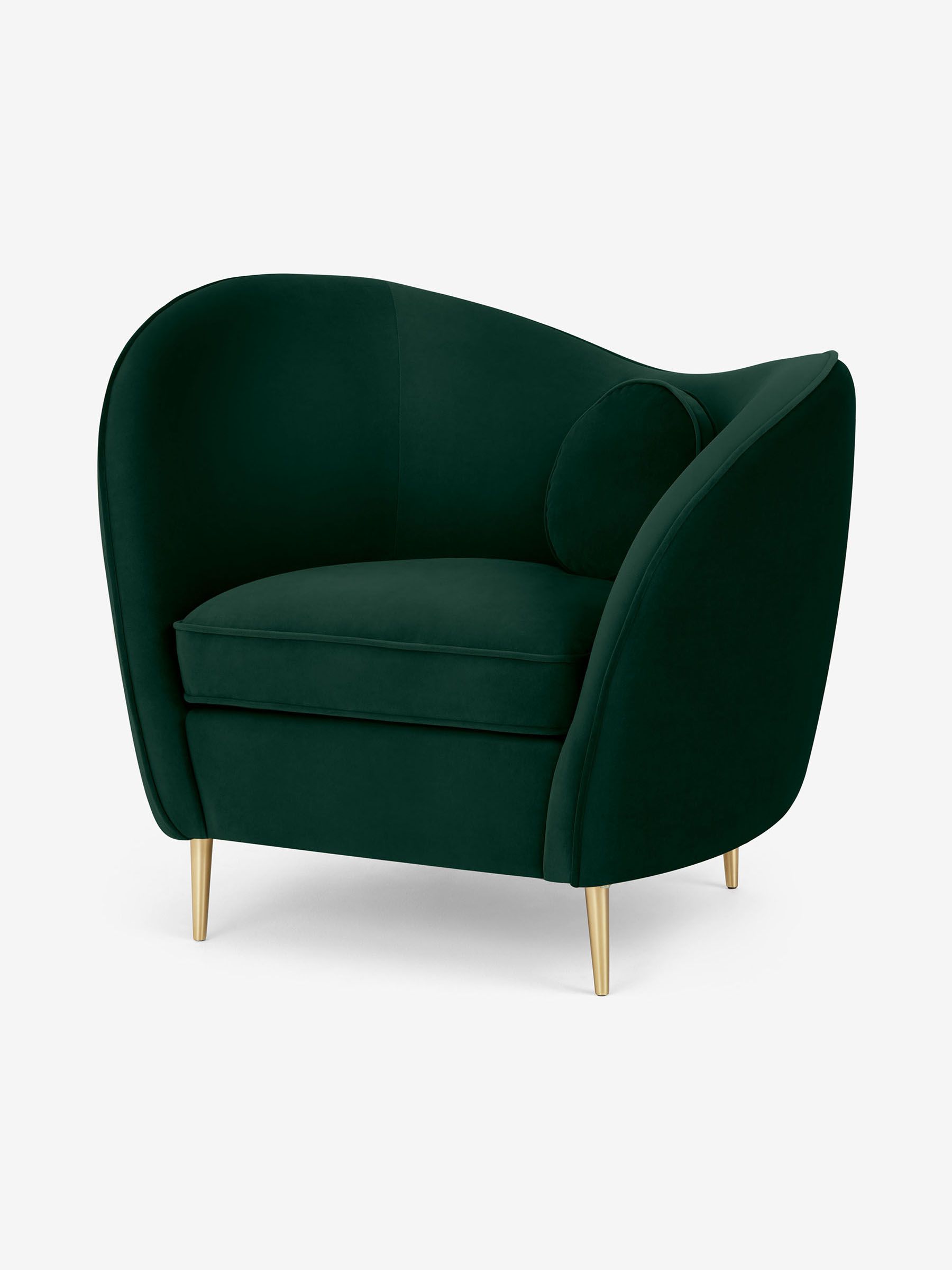 Made velvet armchair sales