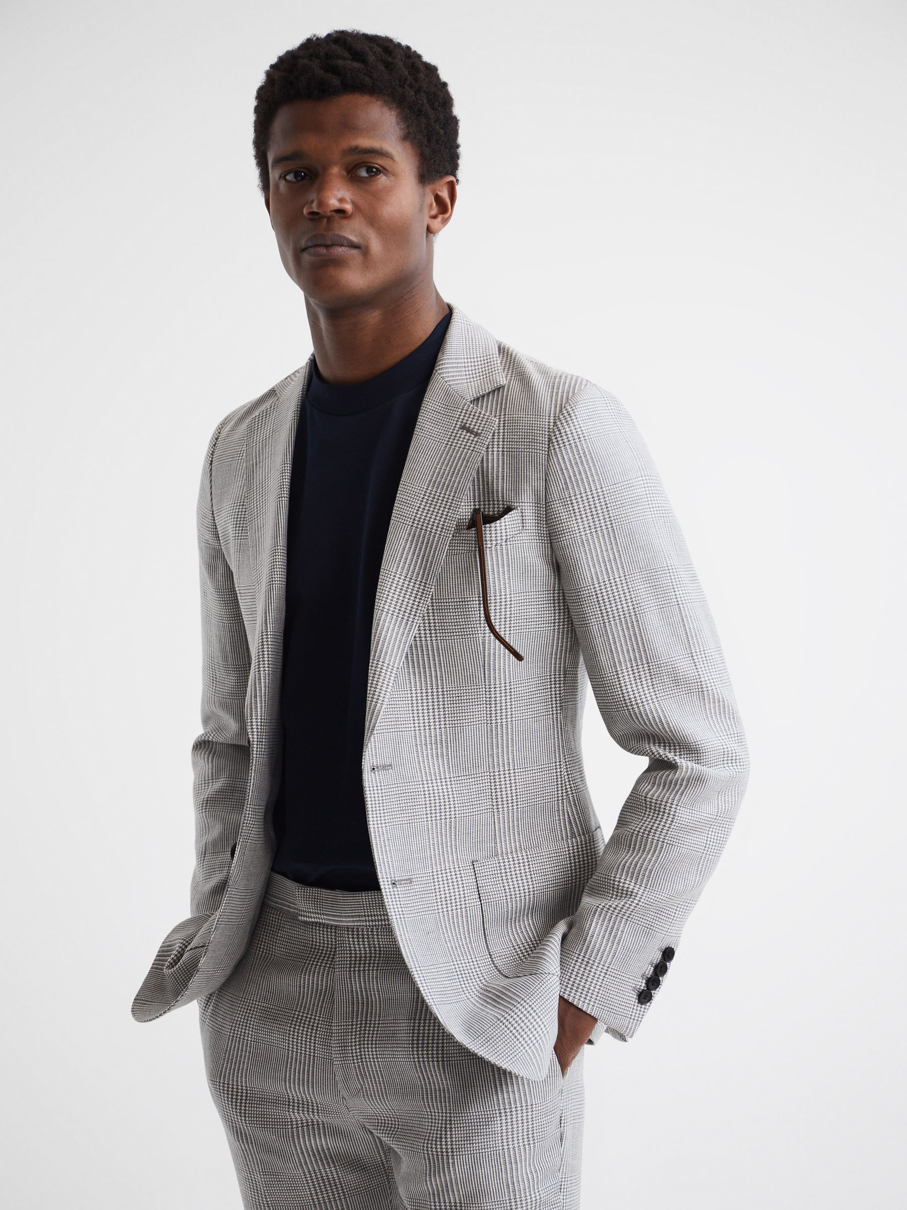 Reiss grey blazer top