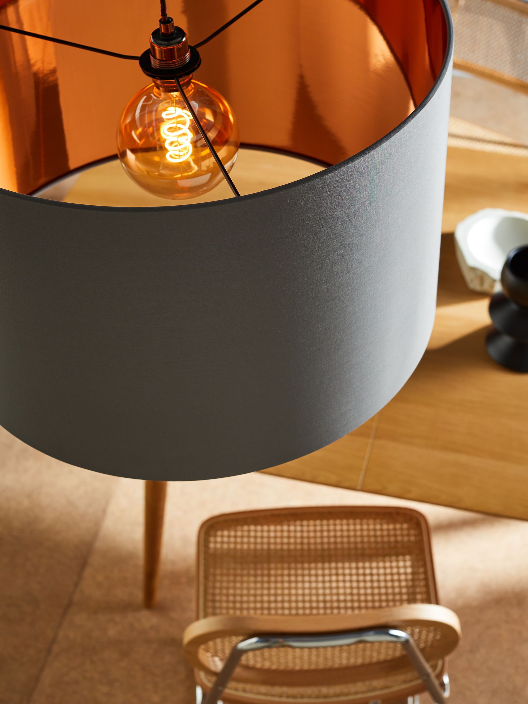 Grey copper lampshade on sale