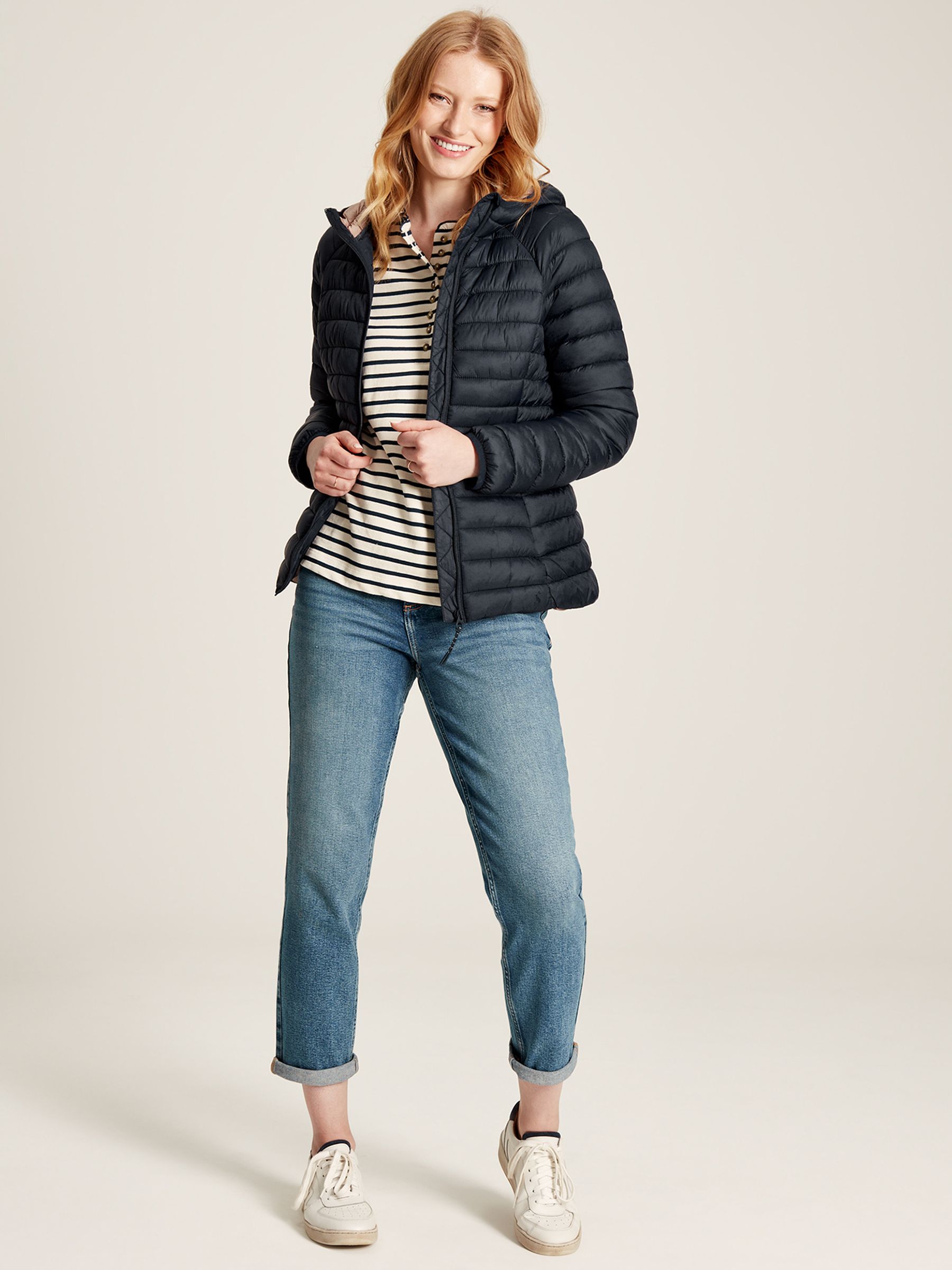 Short wadded packaway jacket on sale