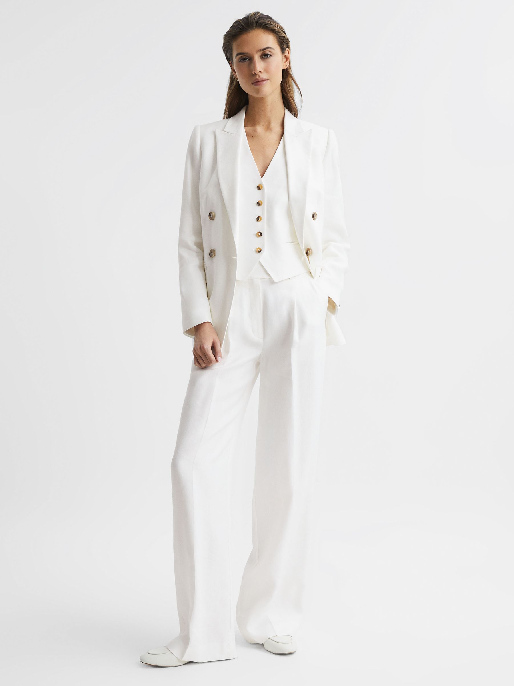 Reiss aleida blazer white online