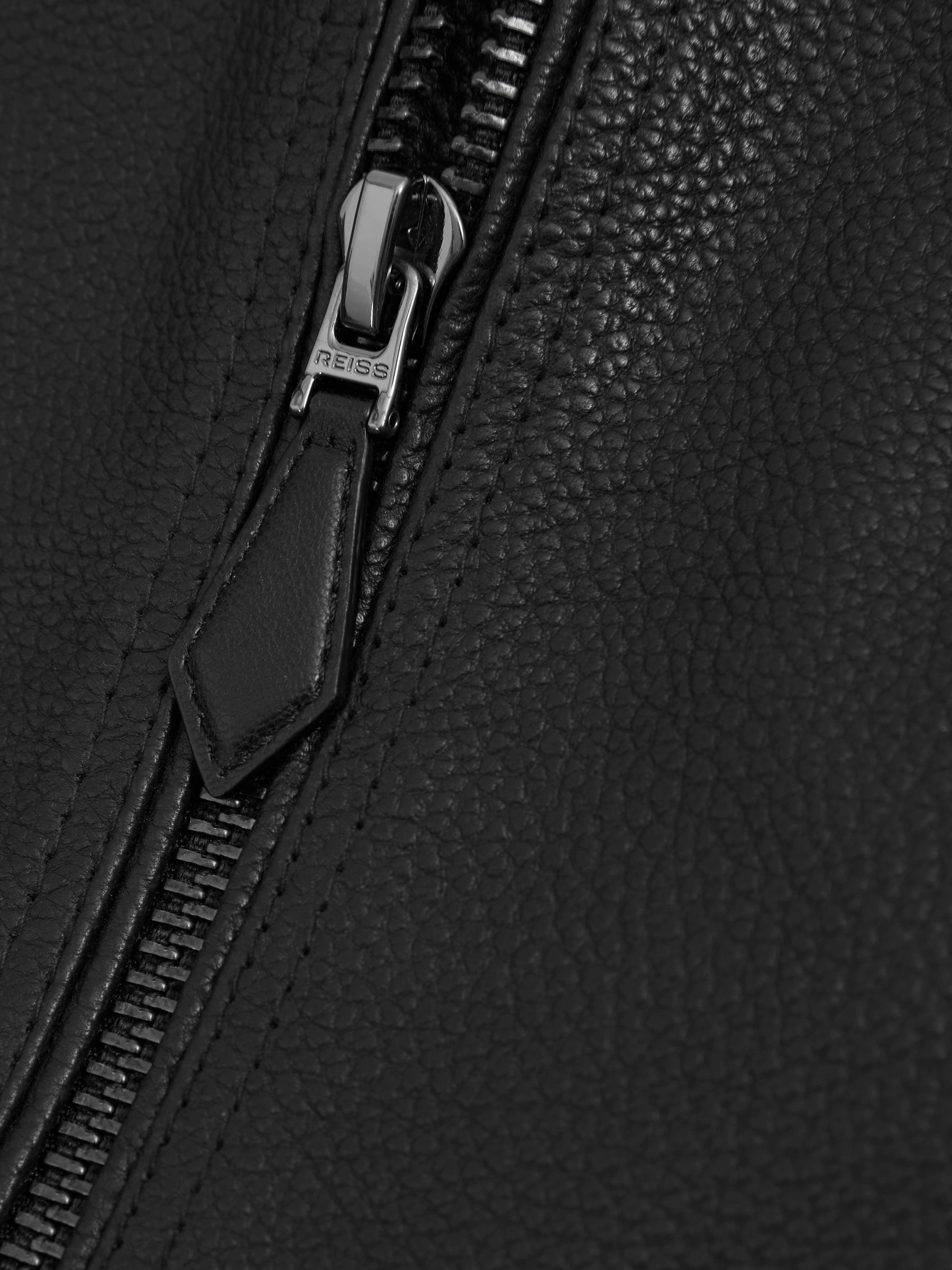 Reiss leather bomber jacket online