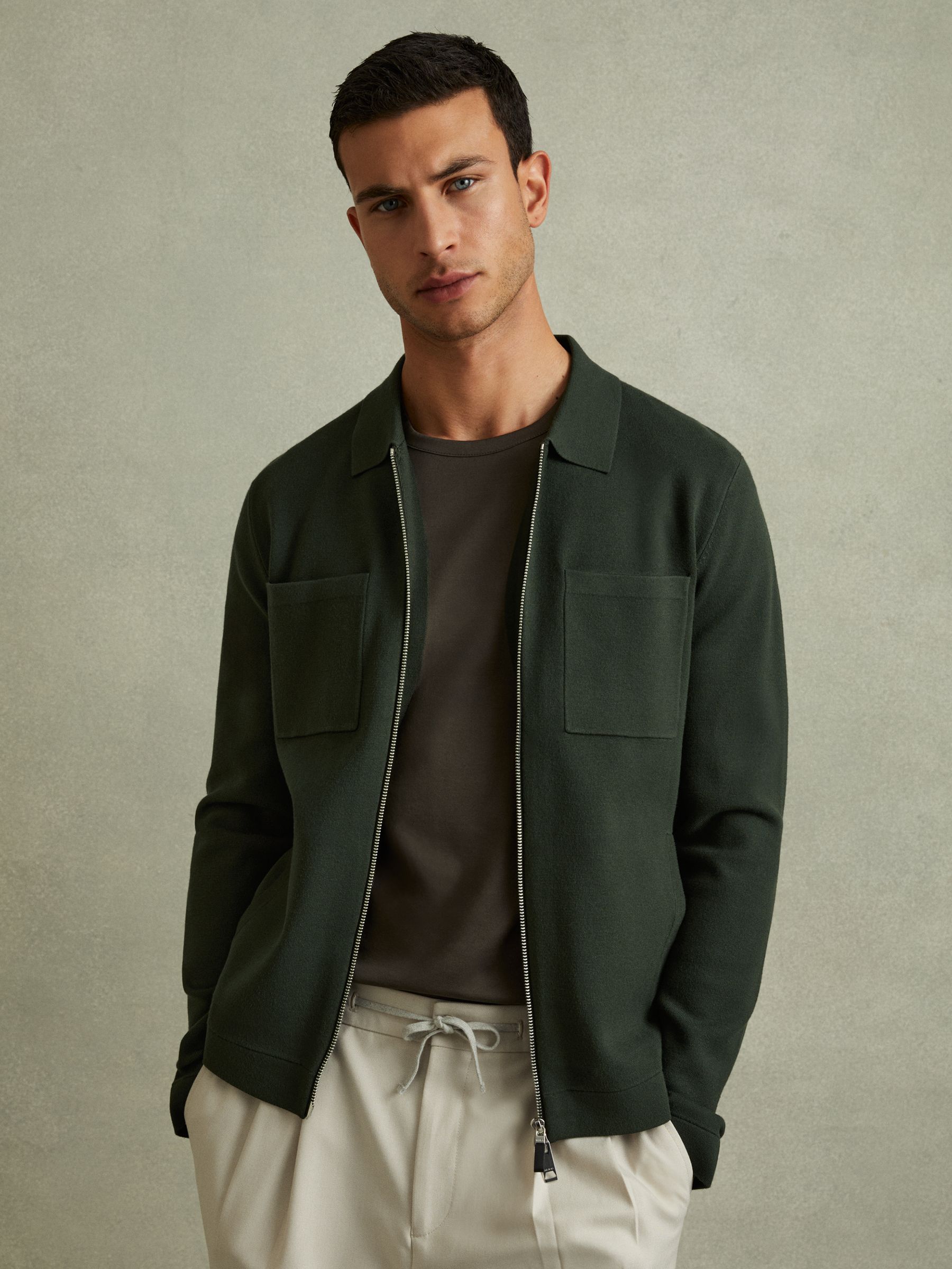 Reiss green jacket new arrivals
