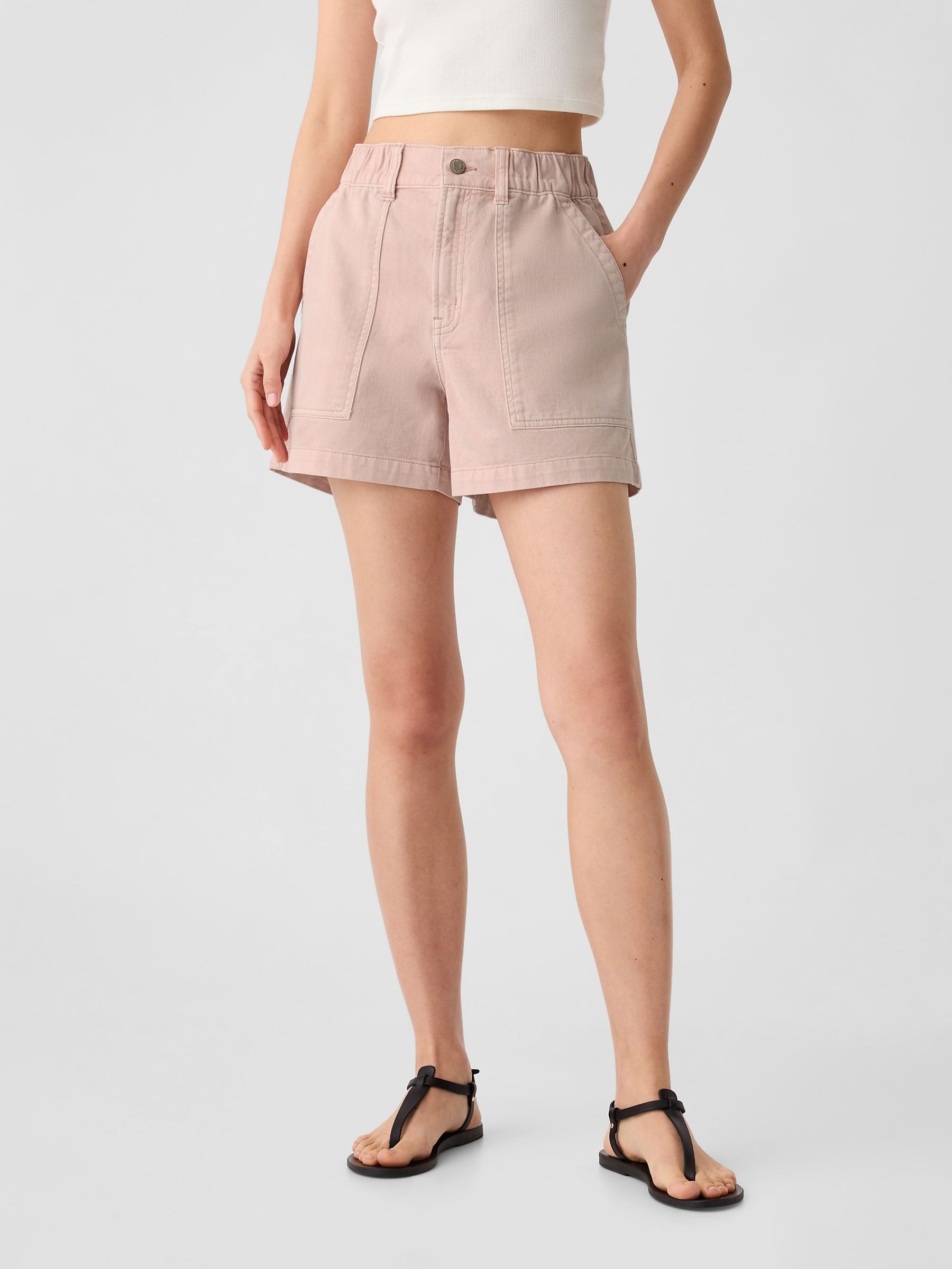 Pink flowy shorts new arrivals