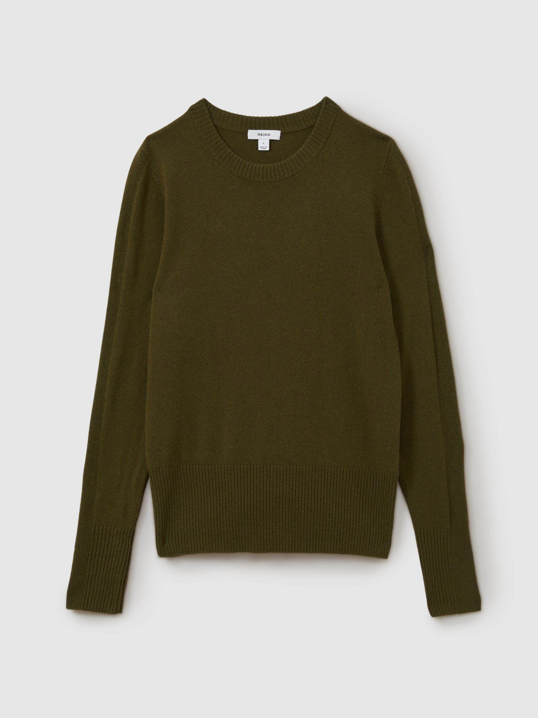 Khaki crew neck jumper hot sale