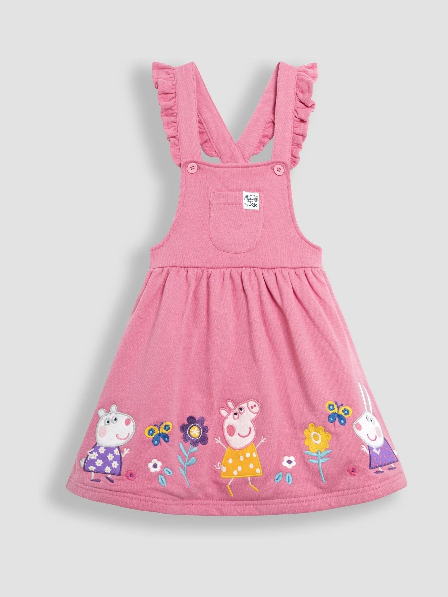 Buy JoJo Maman Bebe Pink Peppa Pig Pinafore Dress Top Set from the JoJo Maman Bebe UK online shop