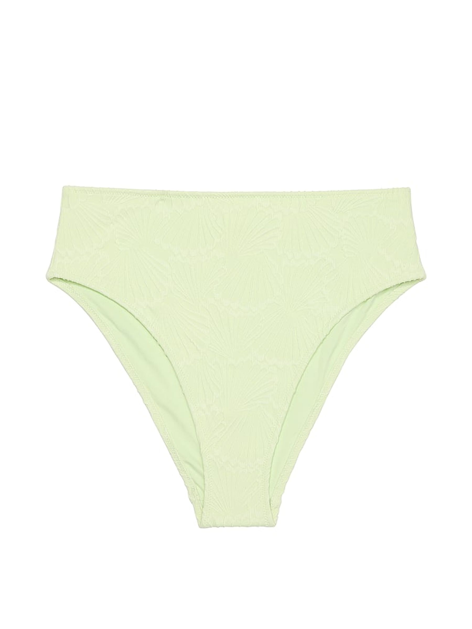 Lime Cream Green High Waisted Swim Bikini Bottom