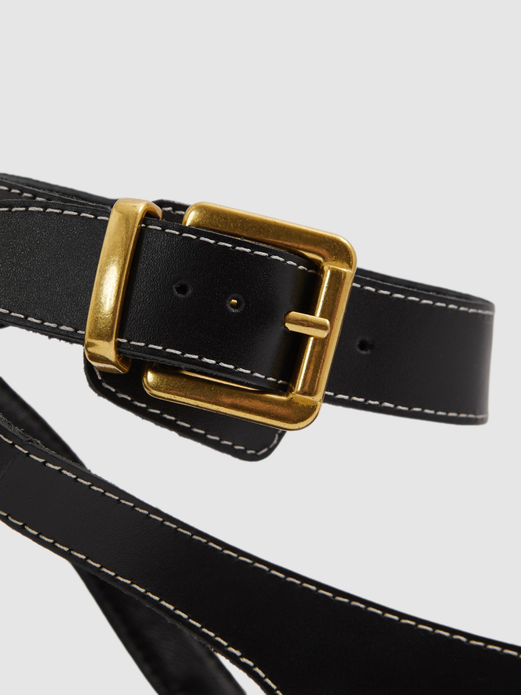 Reiss black sandals discount