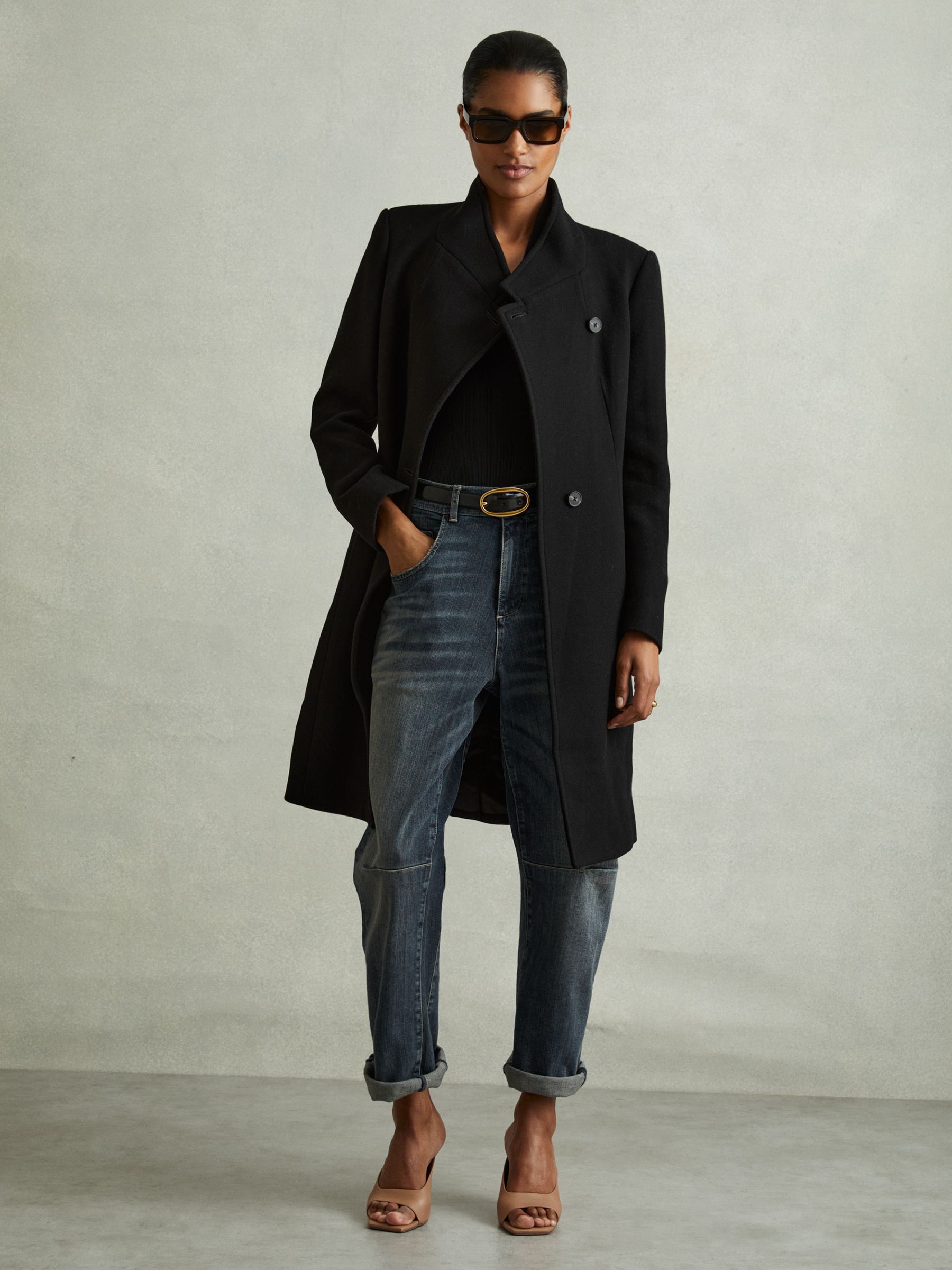 Reiss double breasted coat cheap